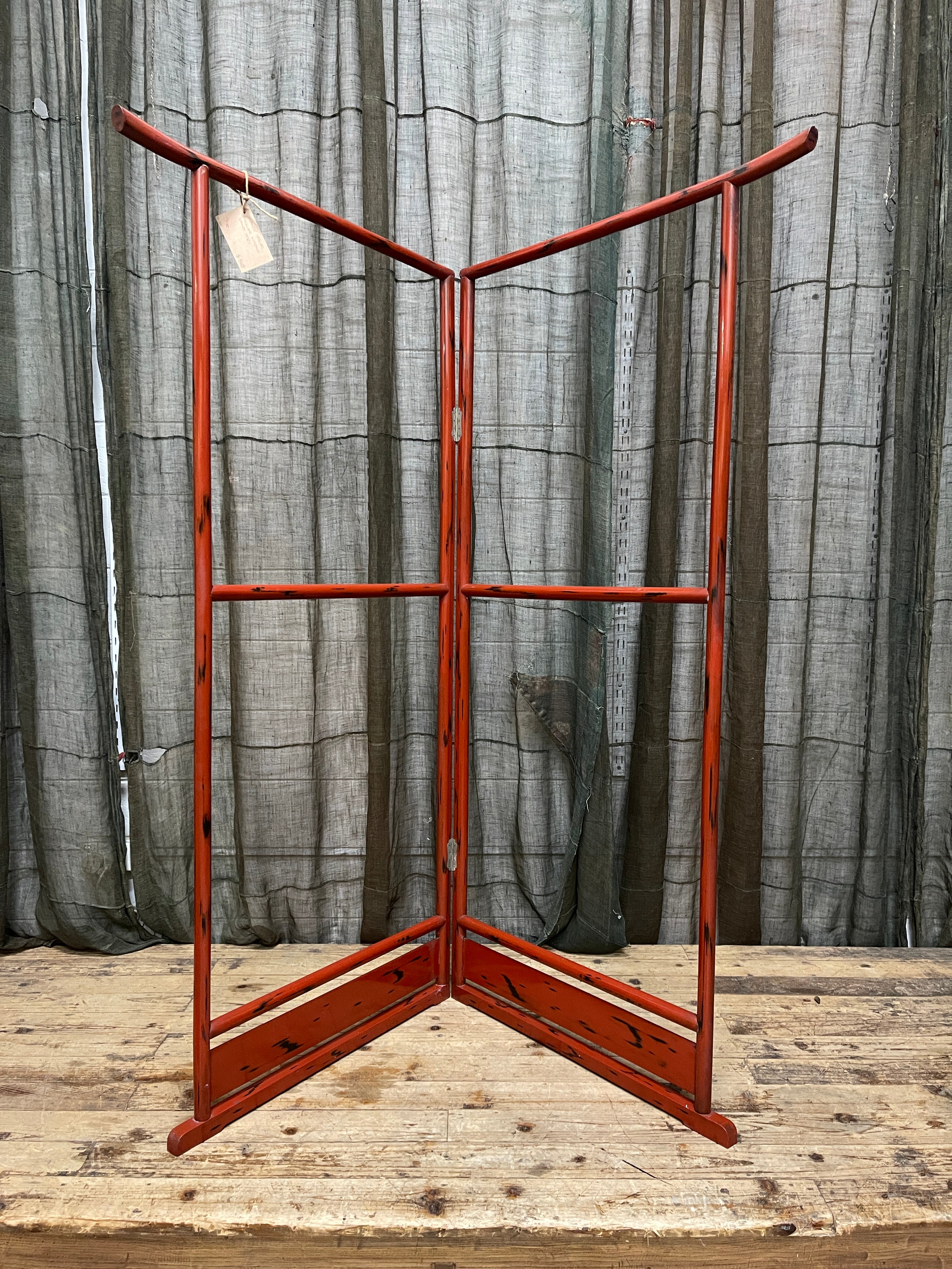 Vintage Japanese Kimono Stand | Negoro Lacquered