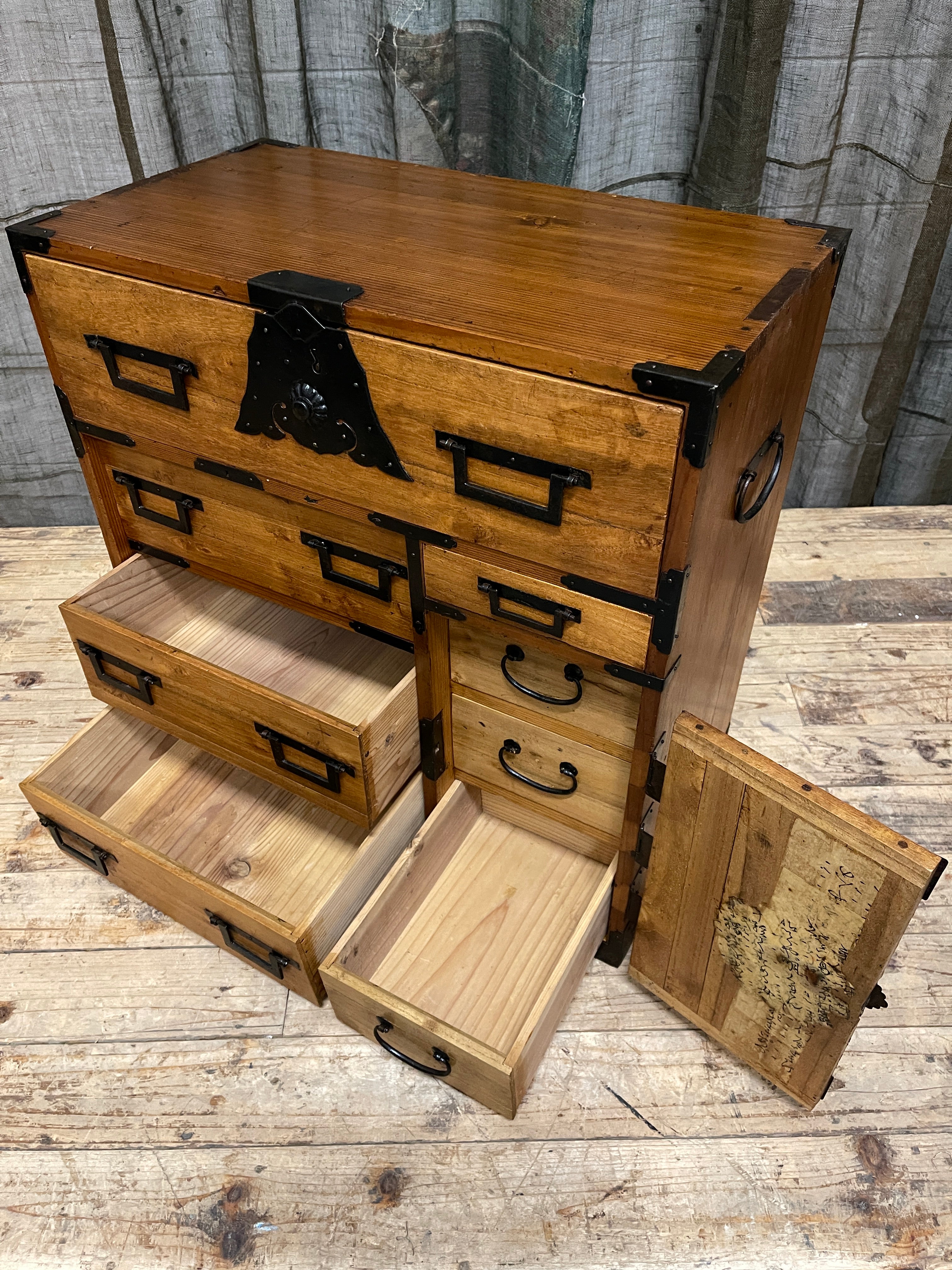 Ko Dansu, Japanese Side Cabinet - Paulownia & Cedar | Meiji