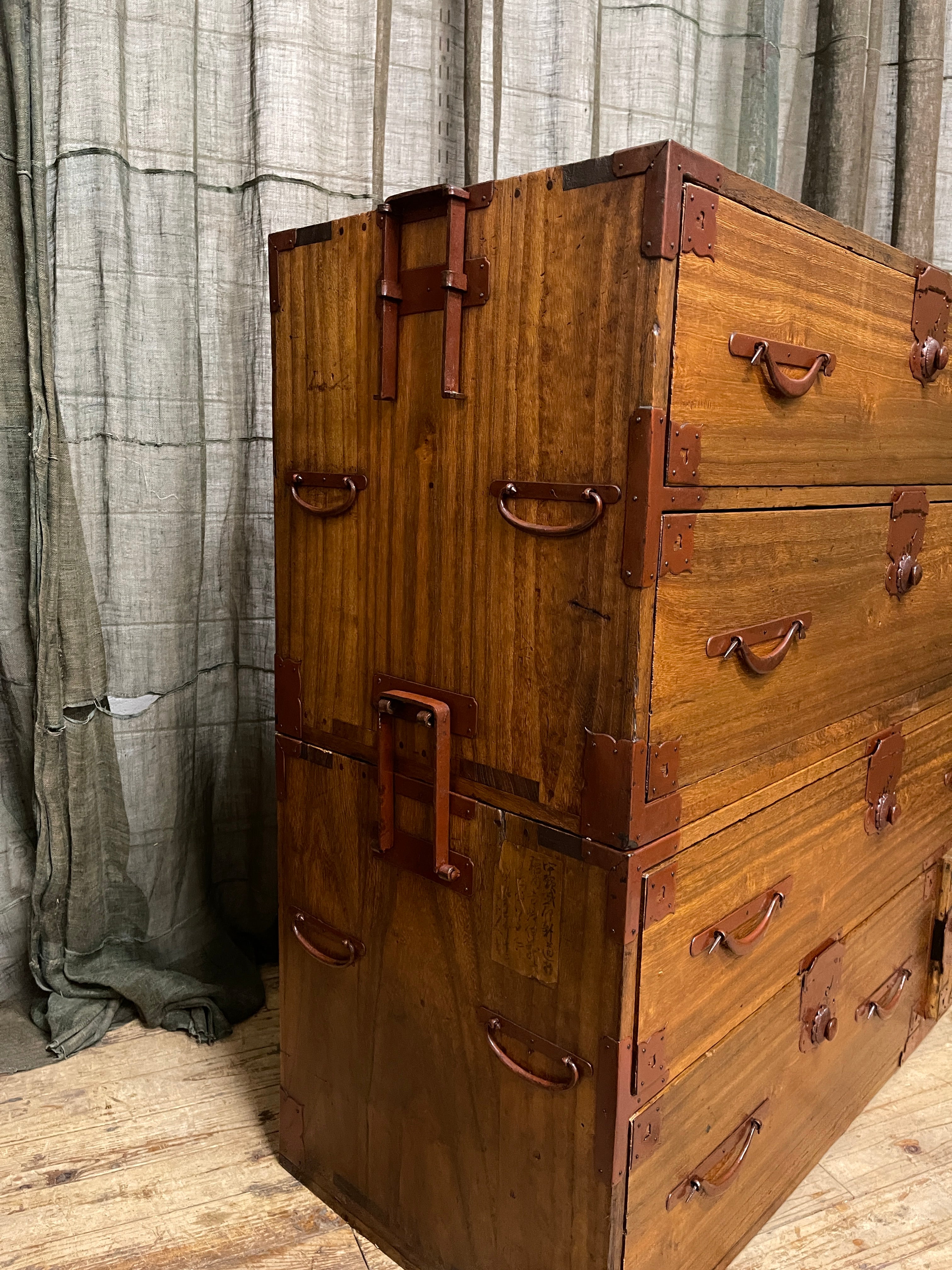 Japanese Isho Dansu, Kimono Storage Chest of Drawers - Paulownia | Meiji