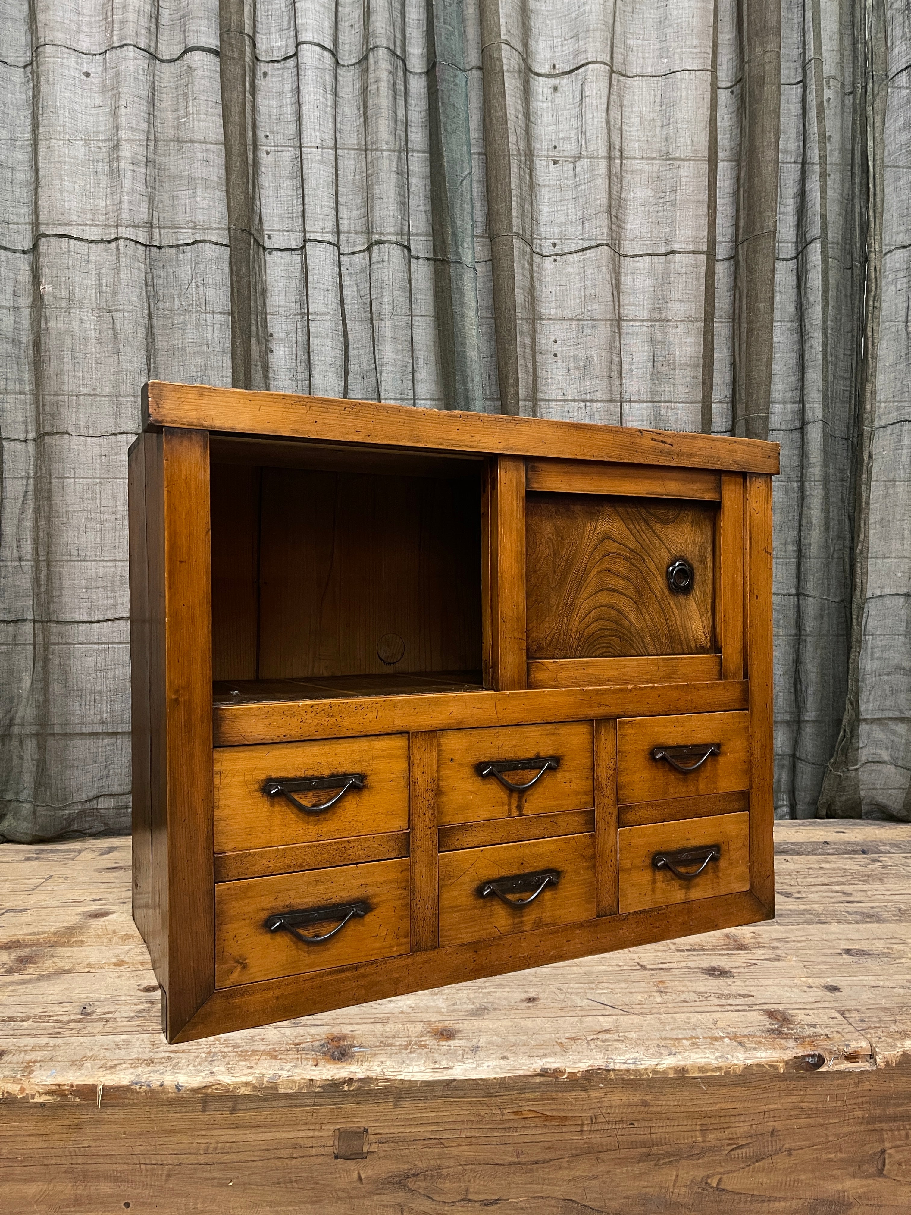 Japanese Storage Cabinet - Cedar, Elm & Cypress | Meiji