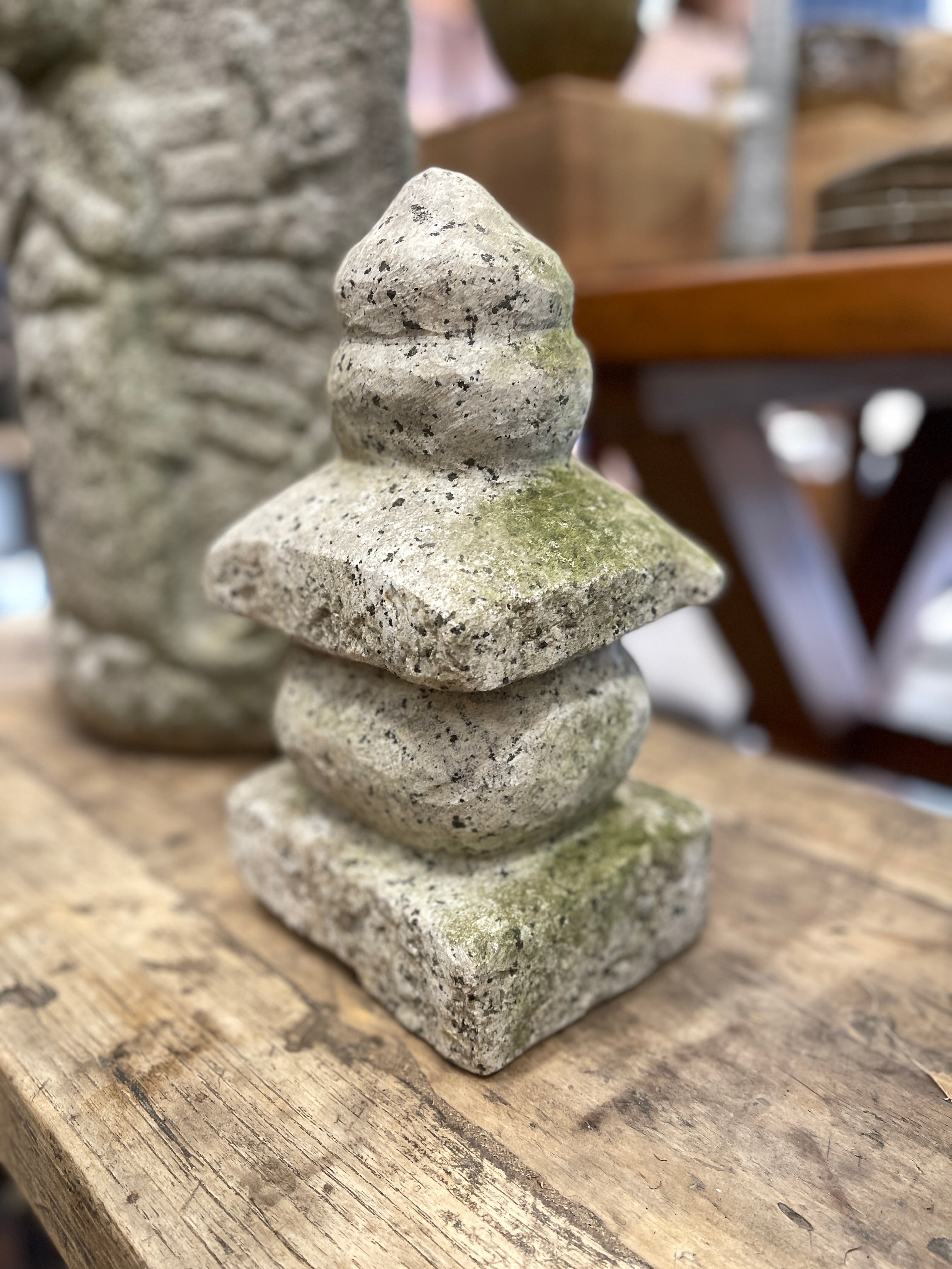 Japanese Stone Carving Of Gorinto