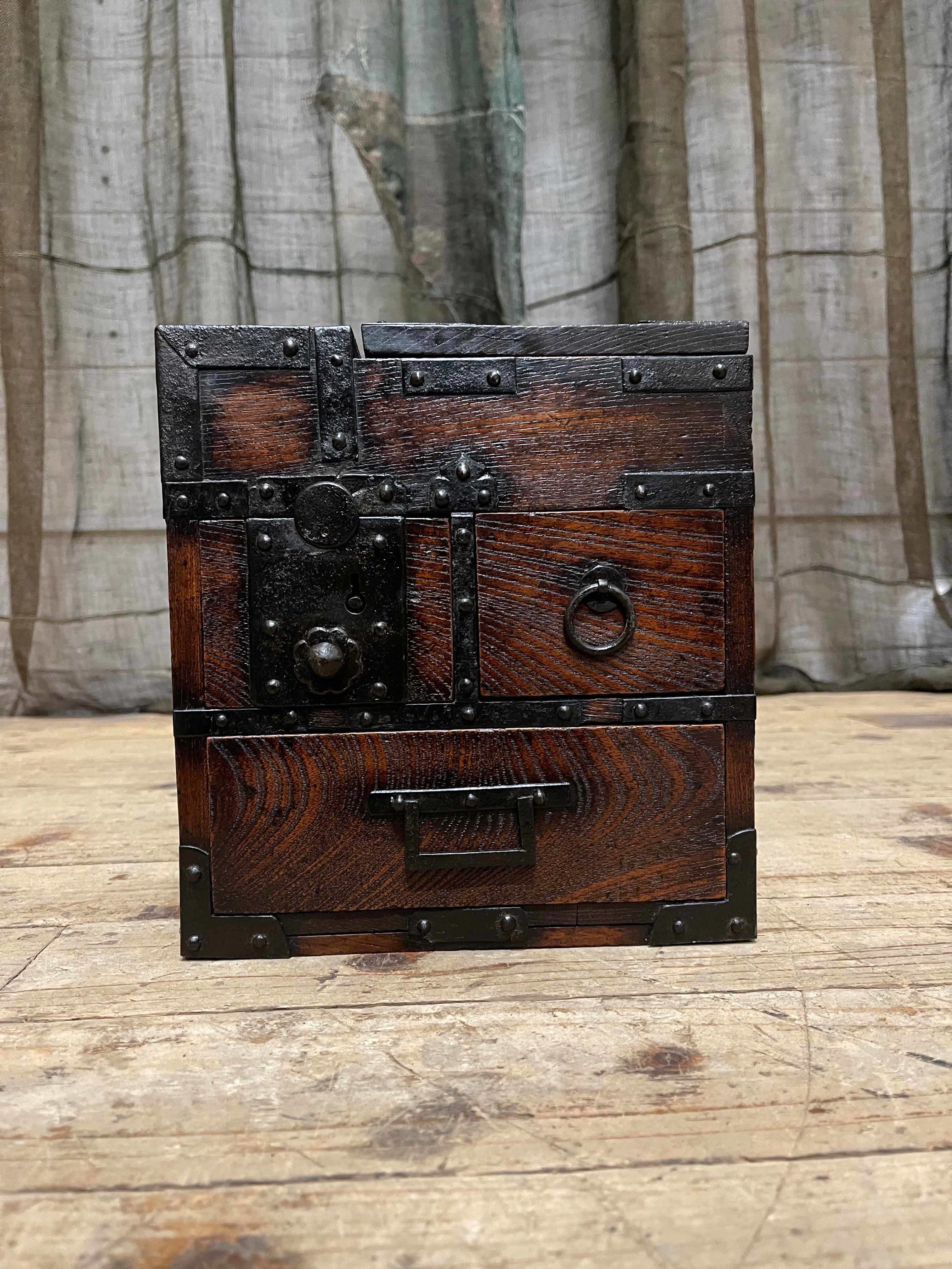 Suzuri Bako, Japanese Calligraphy Box - Elm | Edo