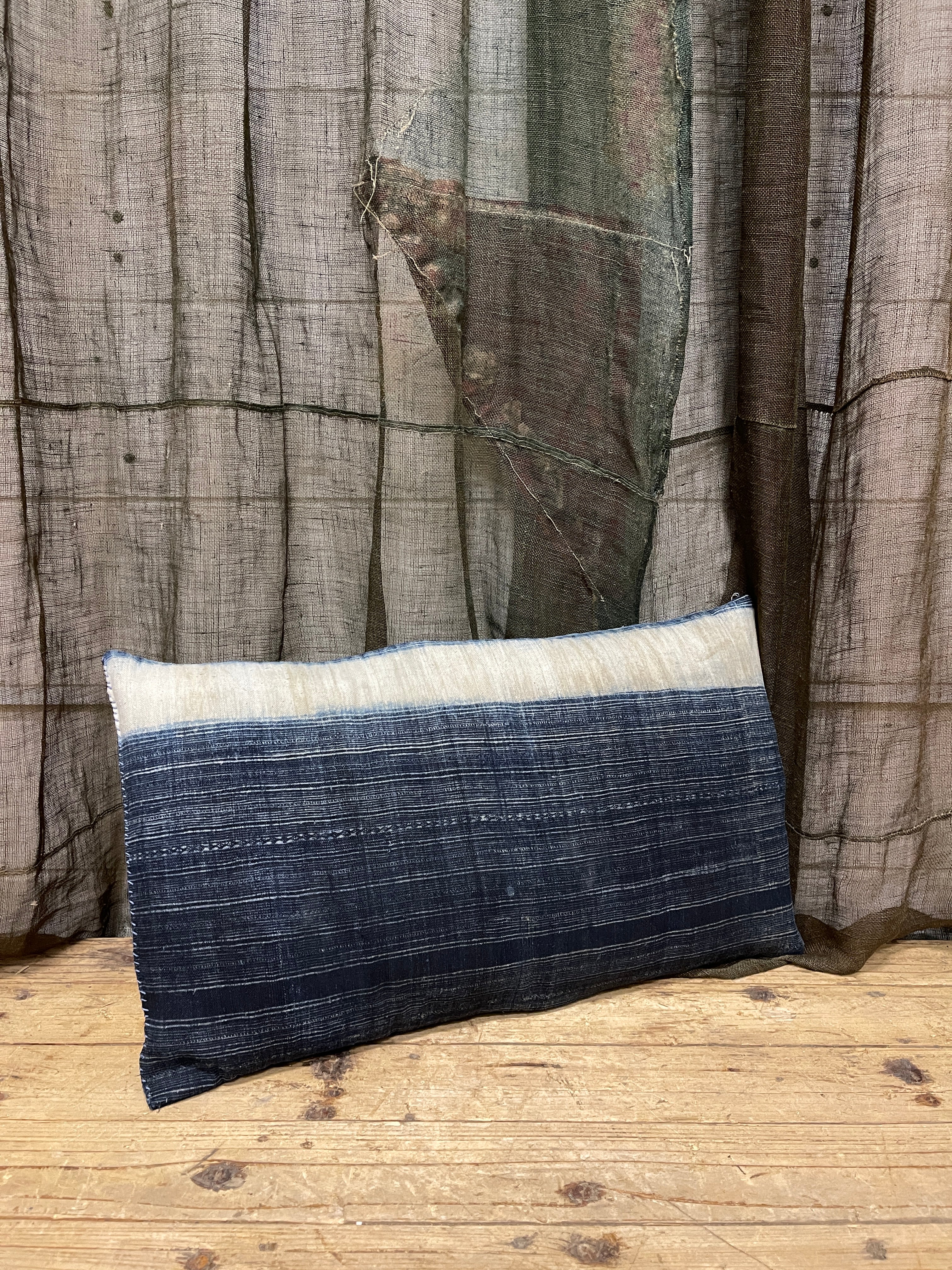 Cushion Covered with handwoven Cotton