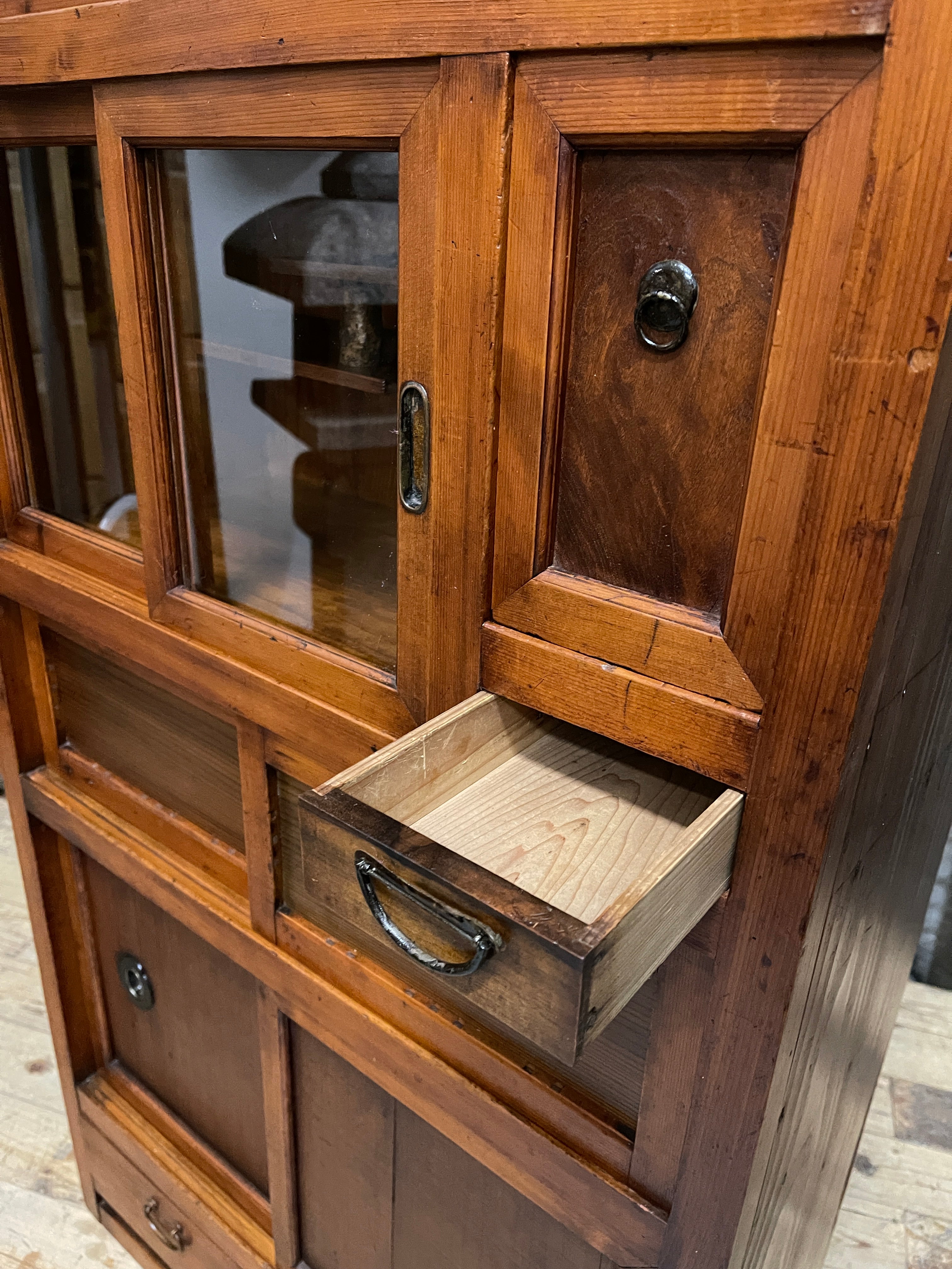 Japanese Mizuya, Kitchen Cabinet - Cedar & Cypress & Elm | Meiji