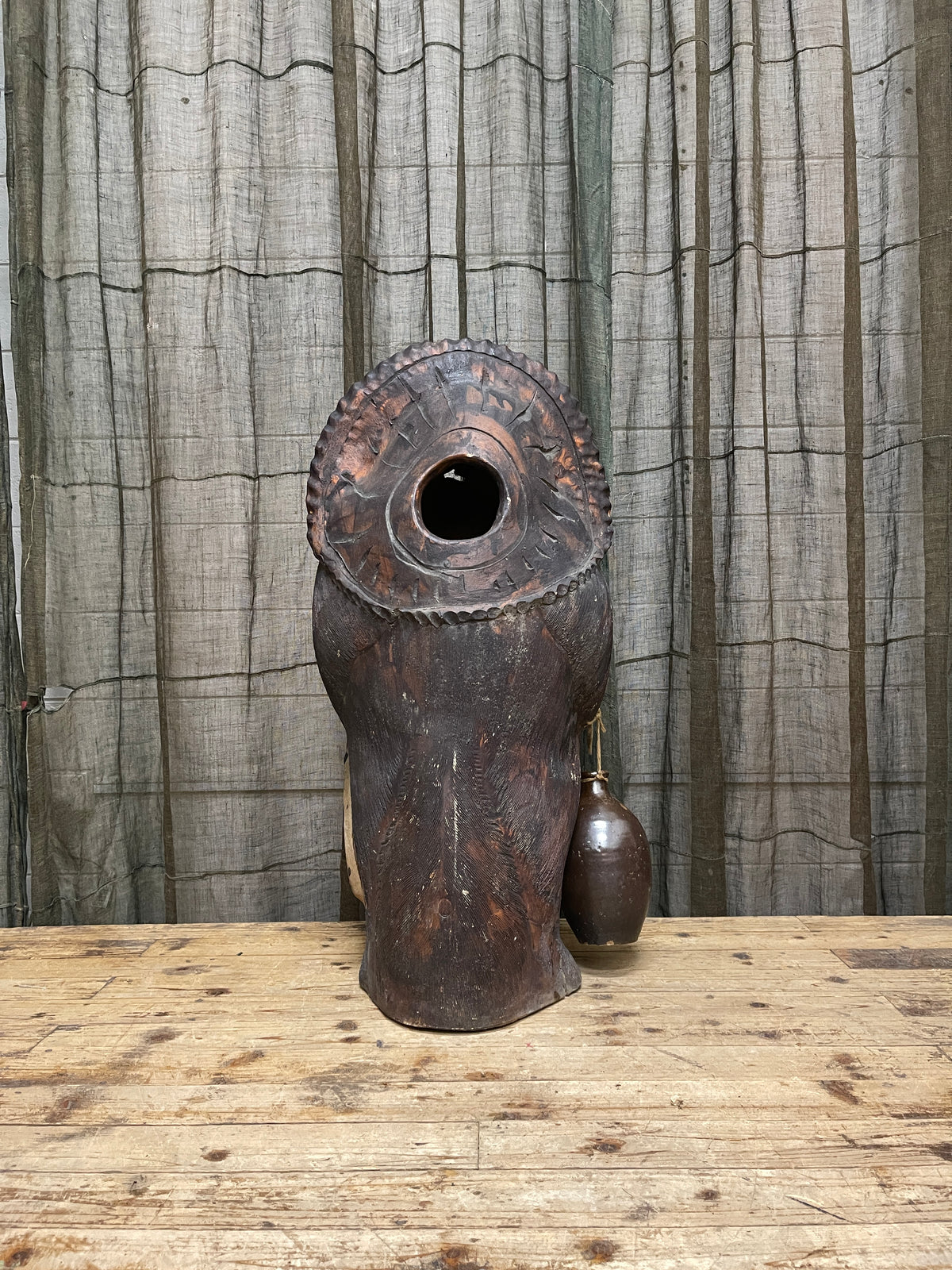 Vintage Japanese Ceramic Tanuki Statue | Large
