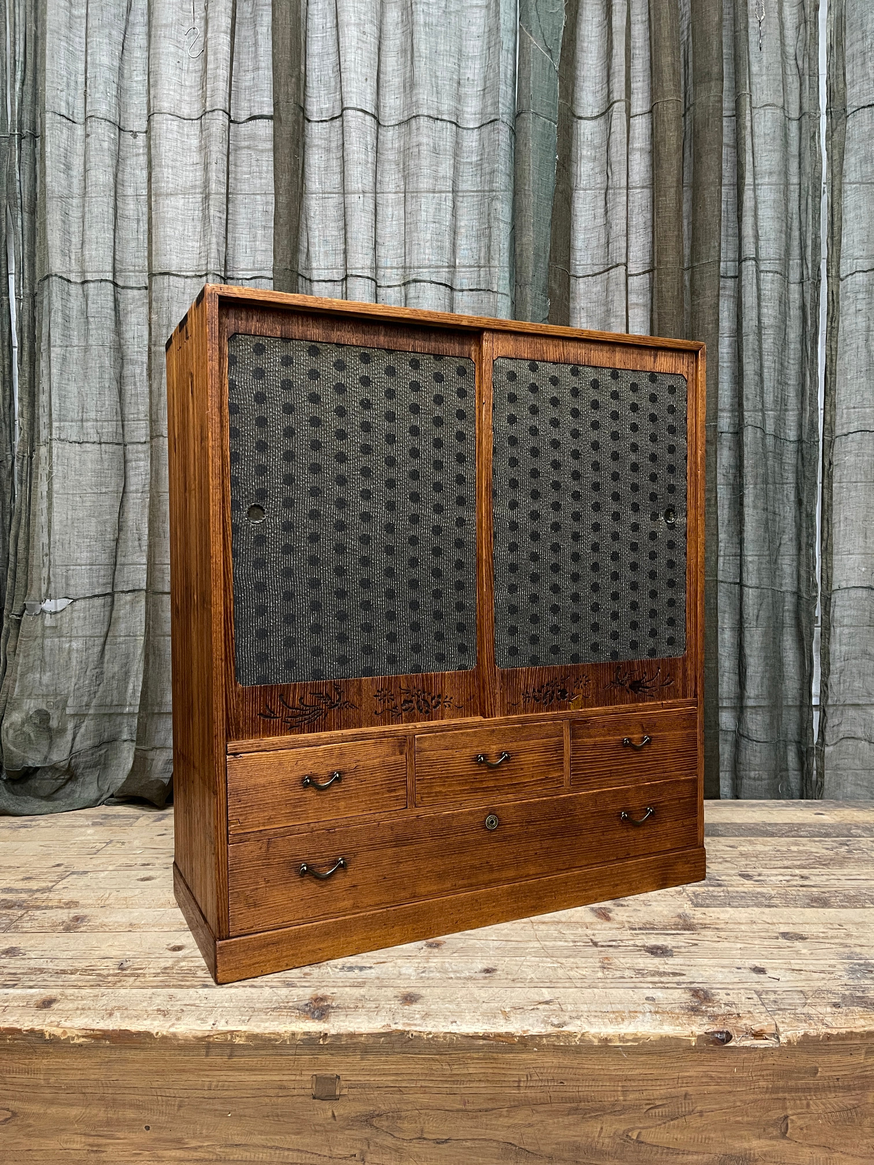 Cha Dansu, Japanese Tea Cabinet - Paulownia | Taisho