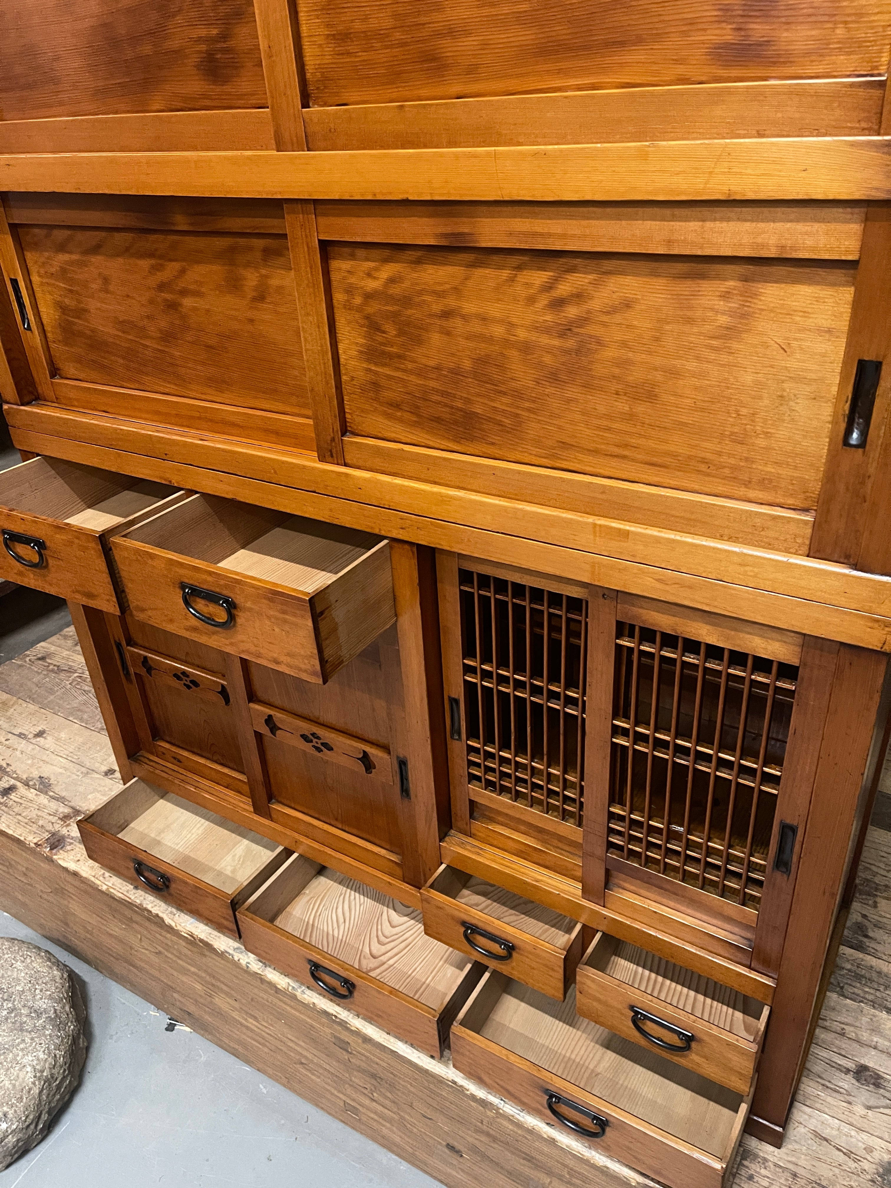 Mizuya, Antique Japanese Kitchen Cabinet - Cedar & Cypress | Early 1900's
