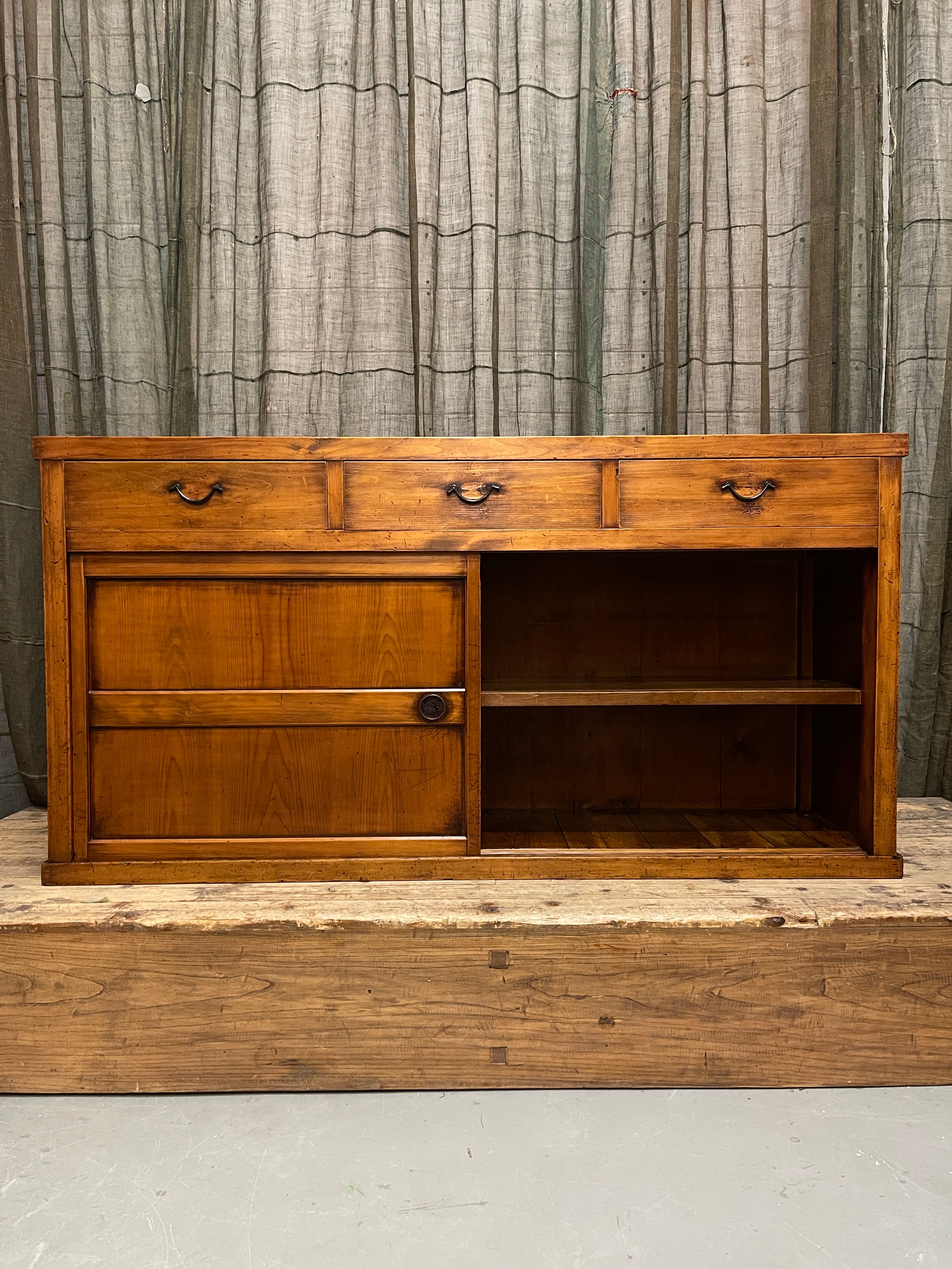 Antique Japanese Sideboard From Gifu - Cypress | Meiji