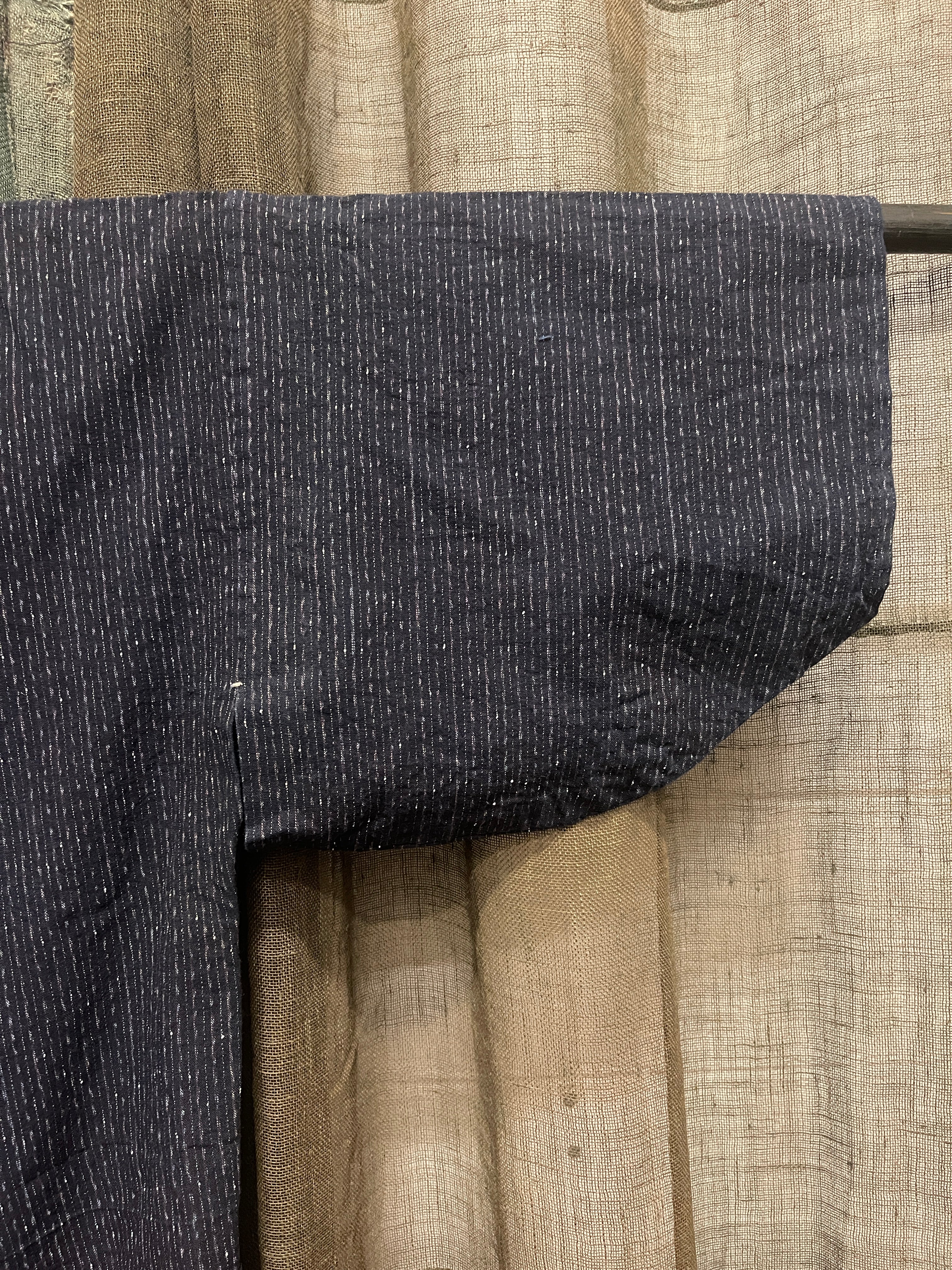 Vintage Japanese Kasuri Cotton Noragi Jacket | Indigo