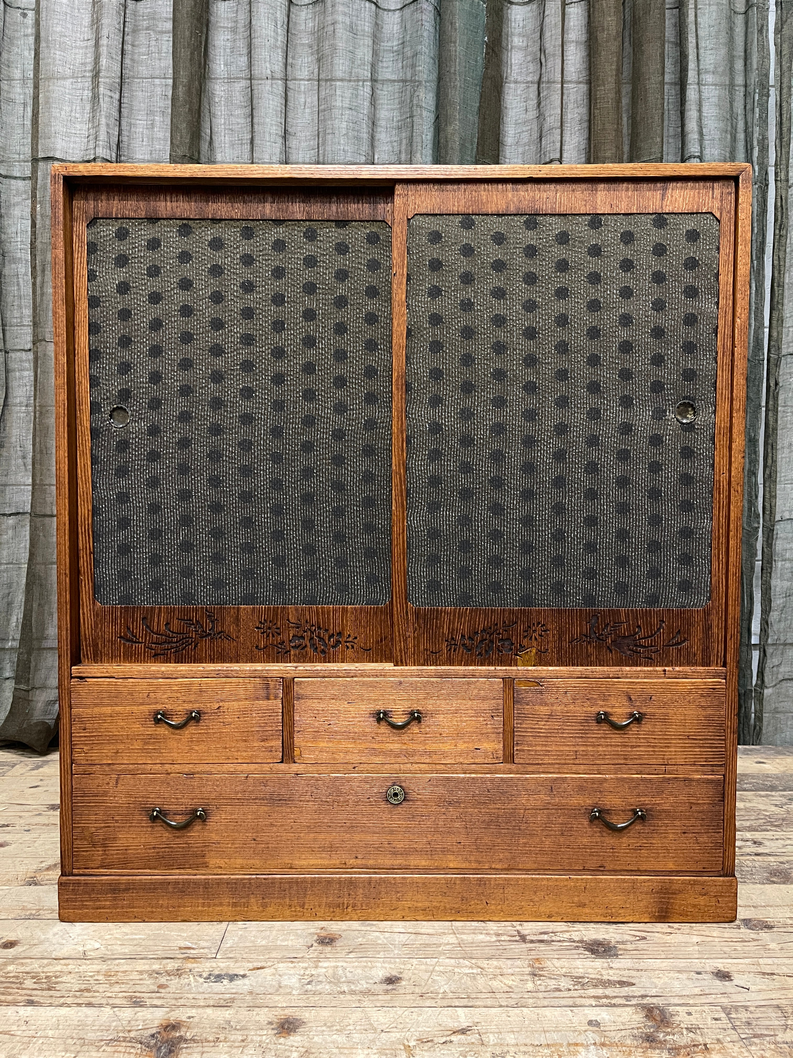 Cha Dansu, Japanese Tea Cabinet - Paulownia | Taisho