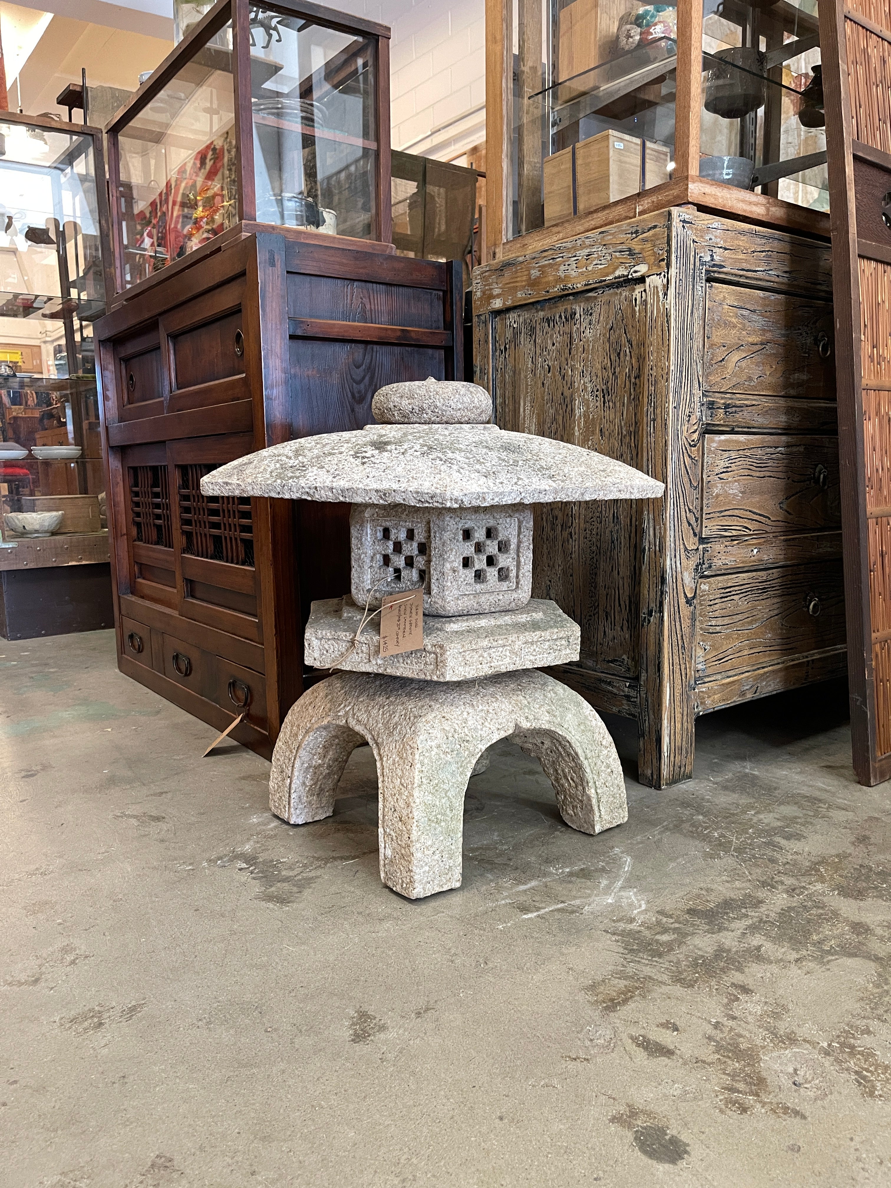 Japanese Yukimi Doro, Snow Garden Lantern - Granite | Early - Mid 1900's