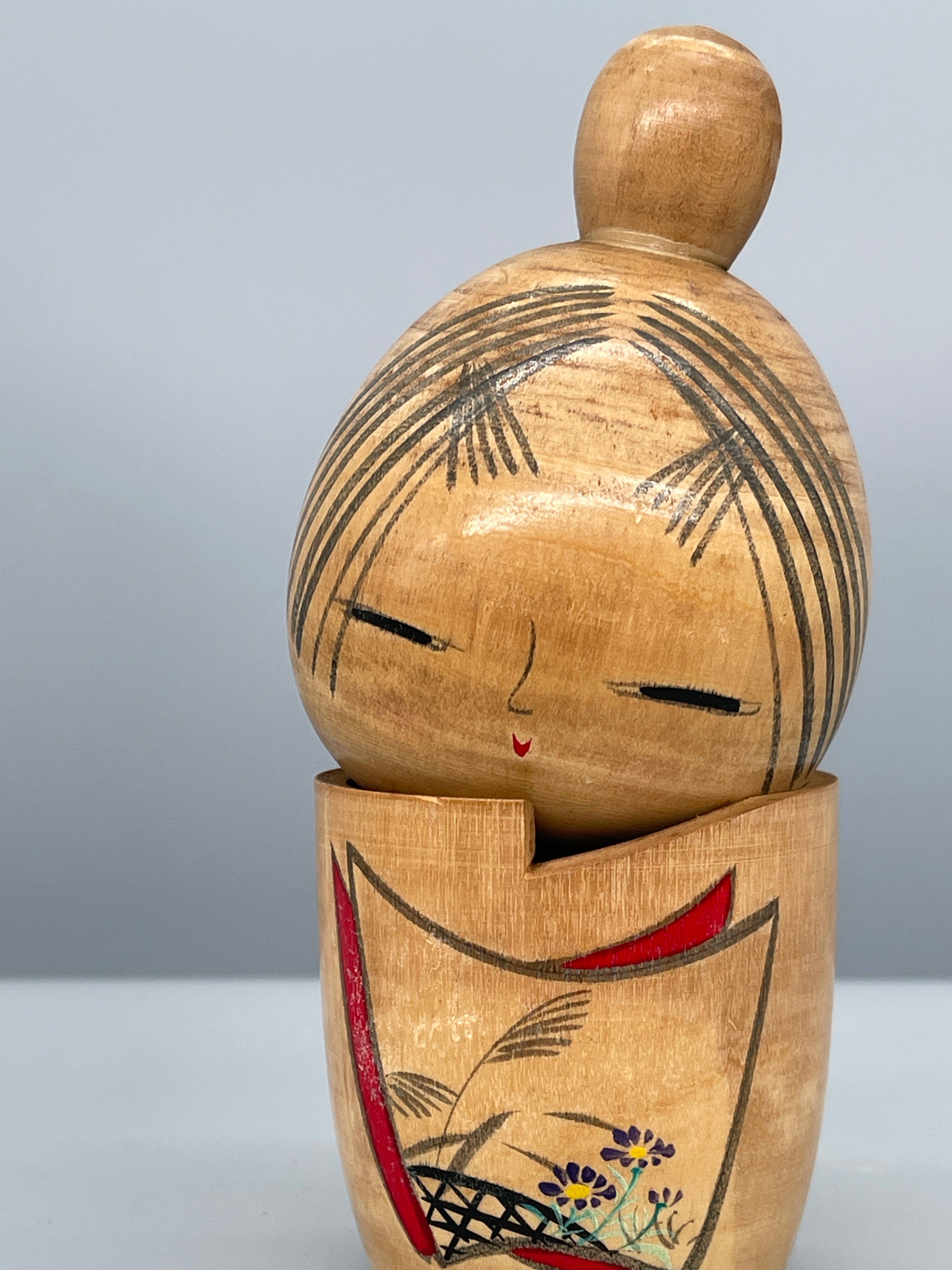 Vintage Japanese Sosaku Kokeshi Doll | c.1960