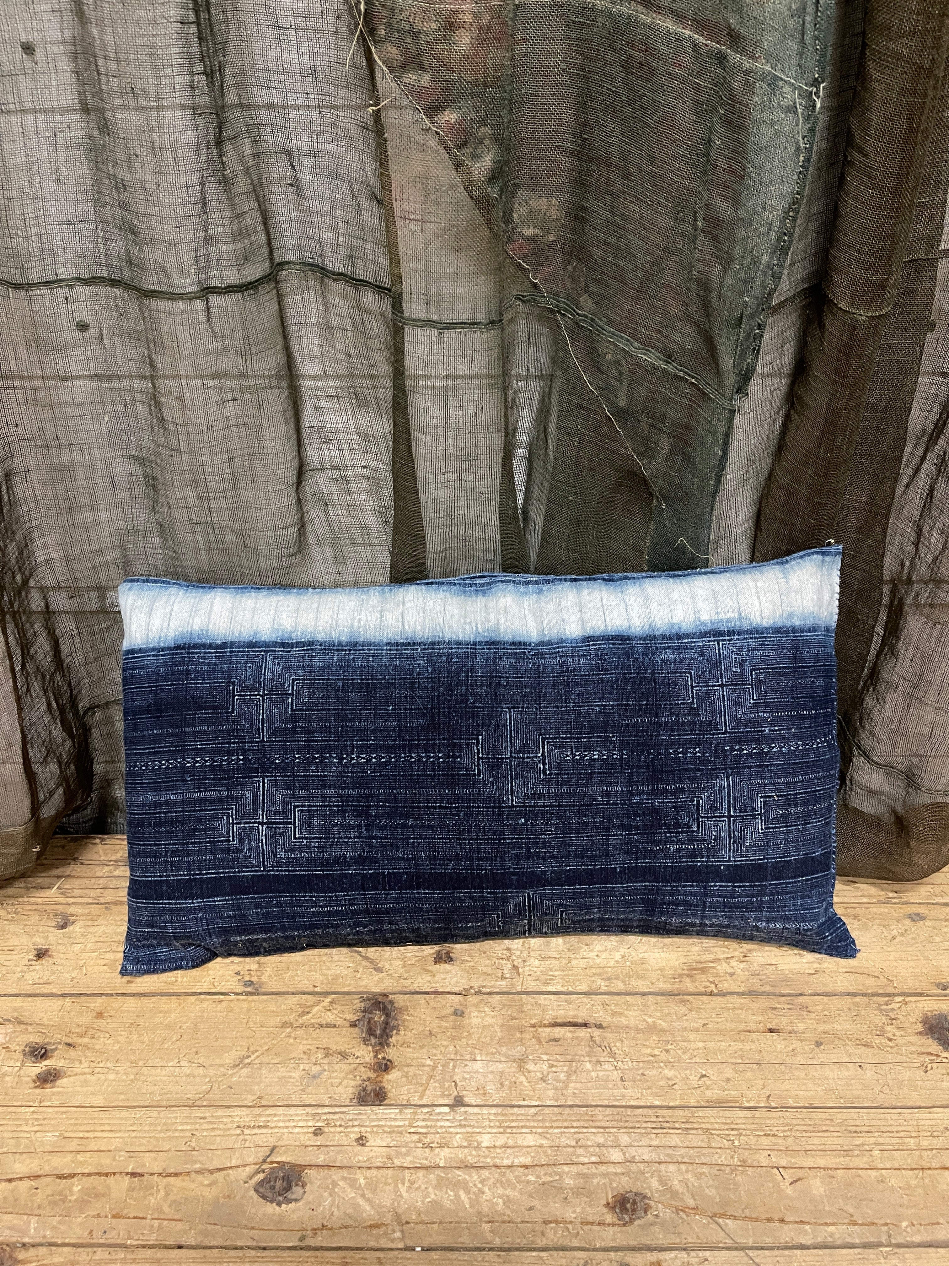Cushion Covered with handwoven Cotton