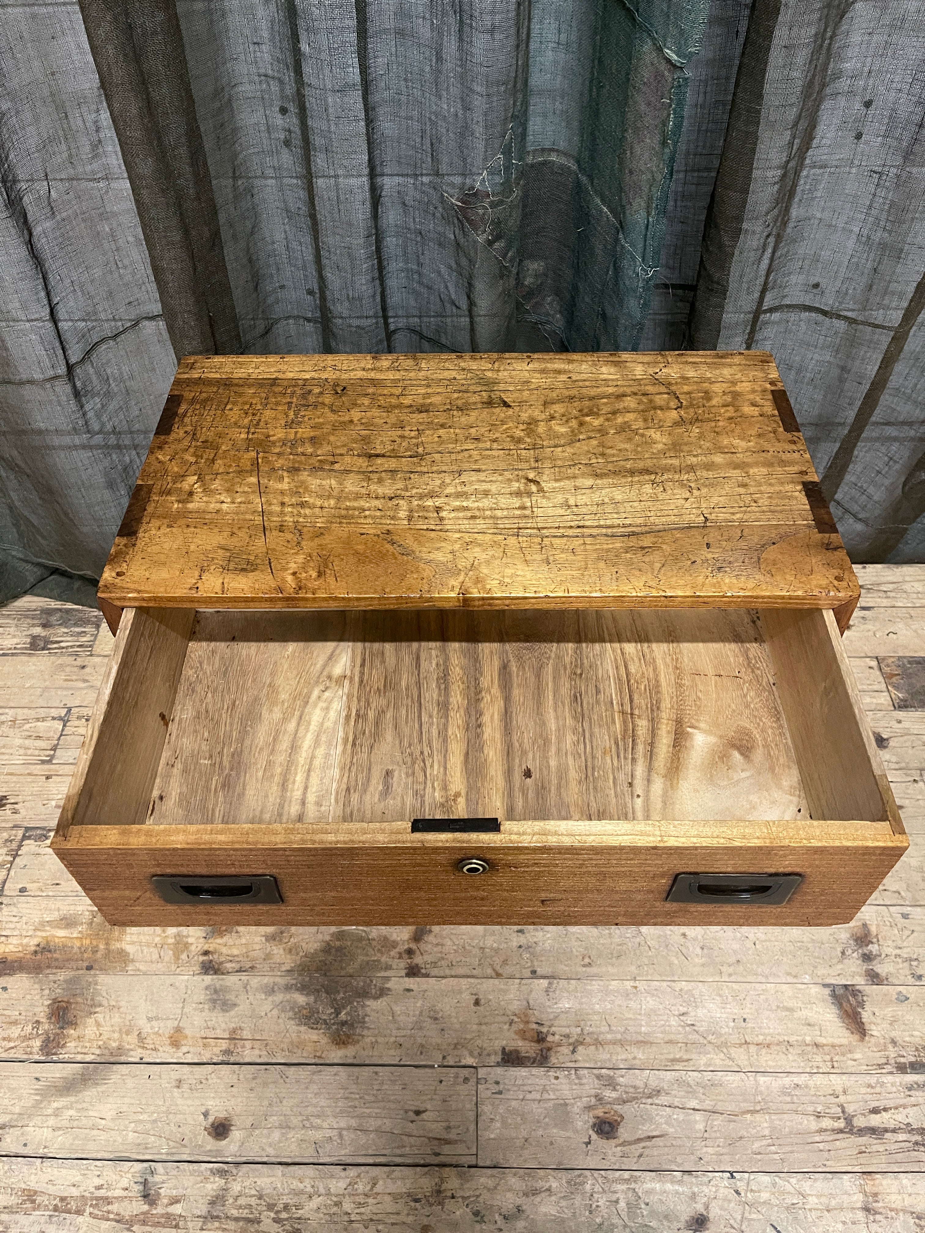 Vintage Japanese Ko Dansu Side Cabinet - Paulownia | Showa