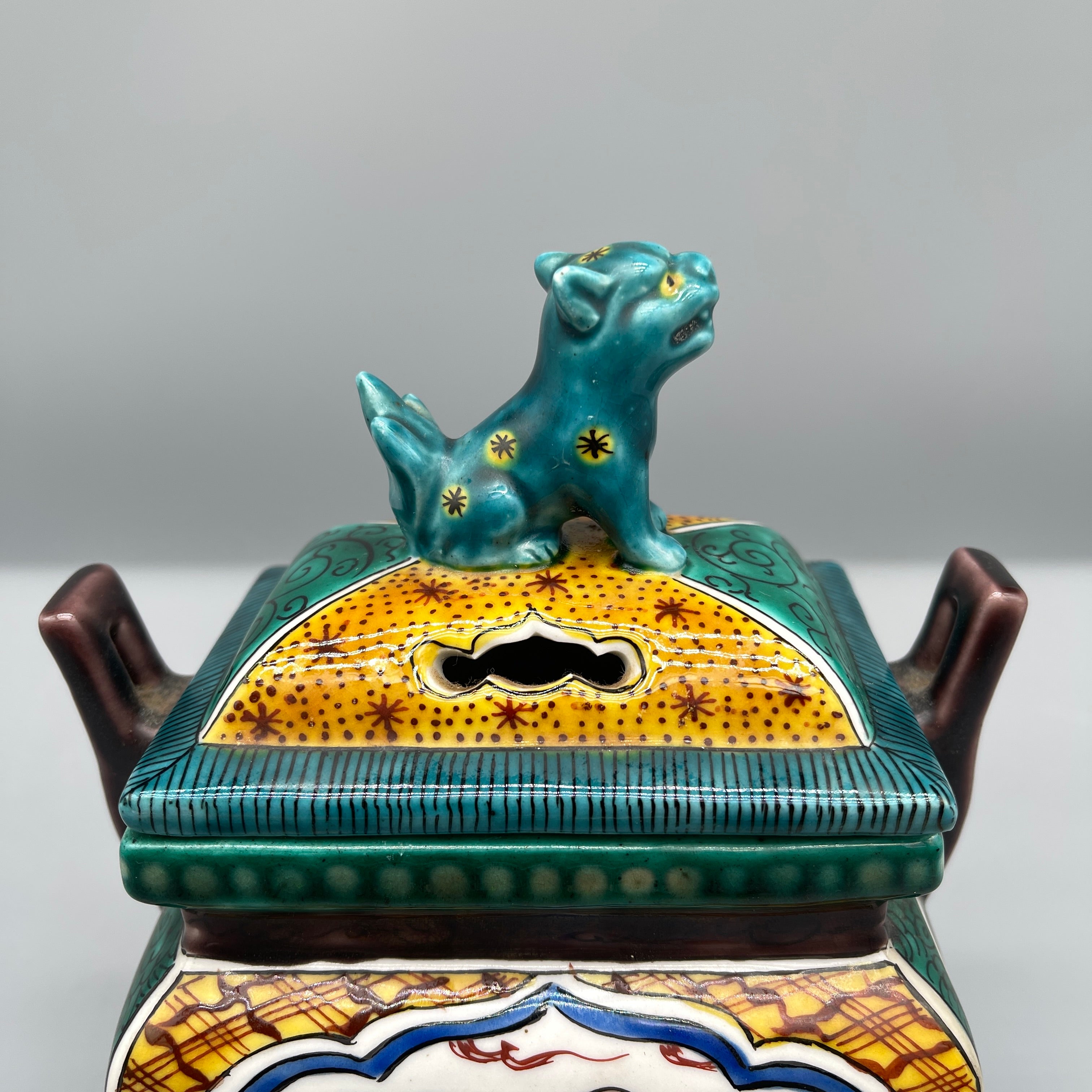 Japanese Kutani Koro, Incense Burner