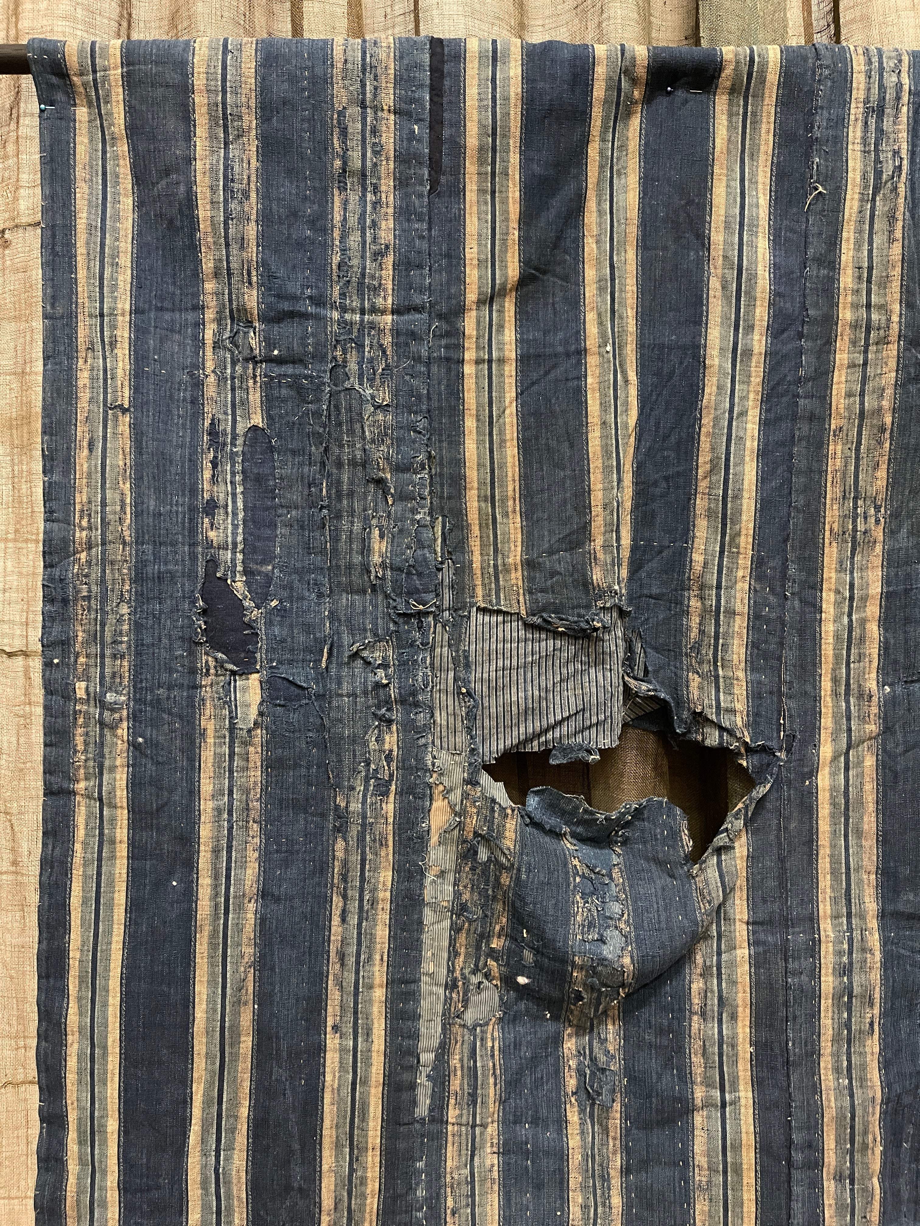 Antique Japanese Indigo Boro Textile