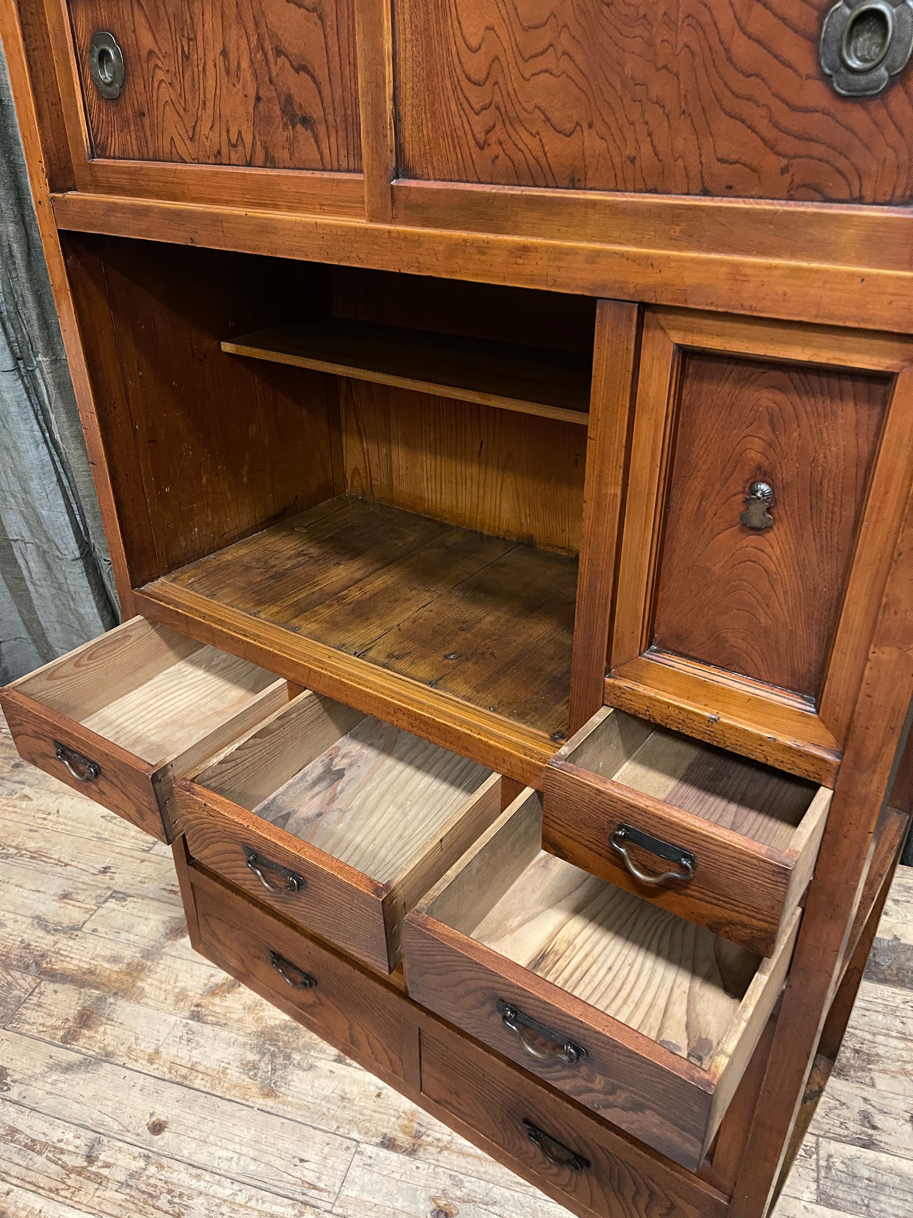 Japanese Mizuya, Kitchen Cabinet - Elm & Cypress | Taisho
