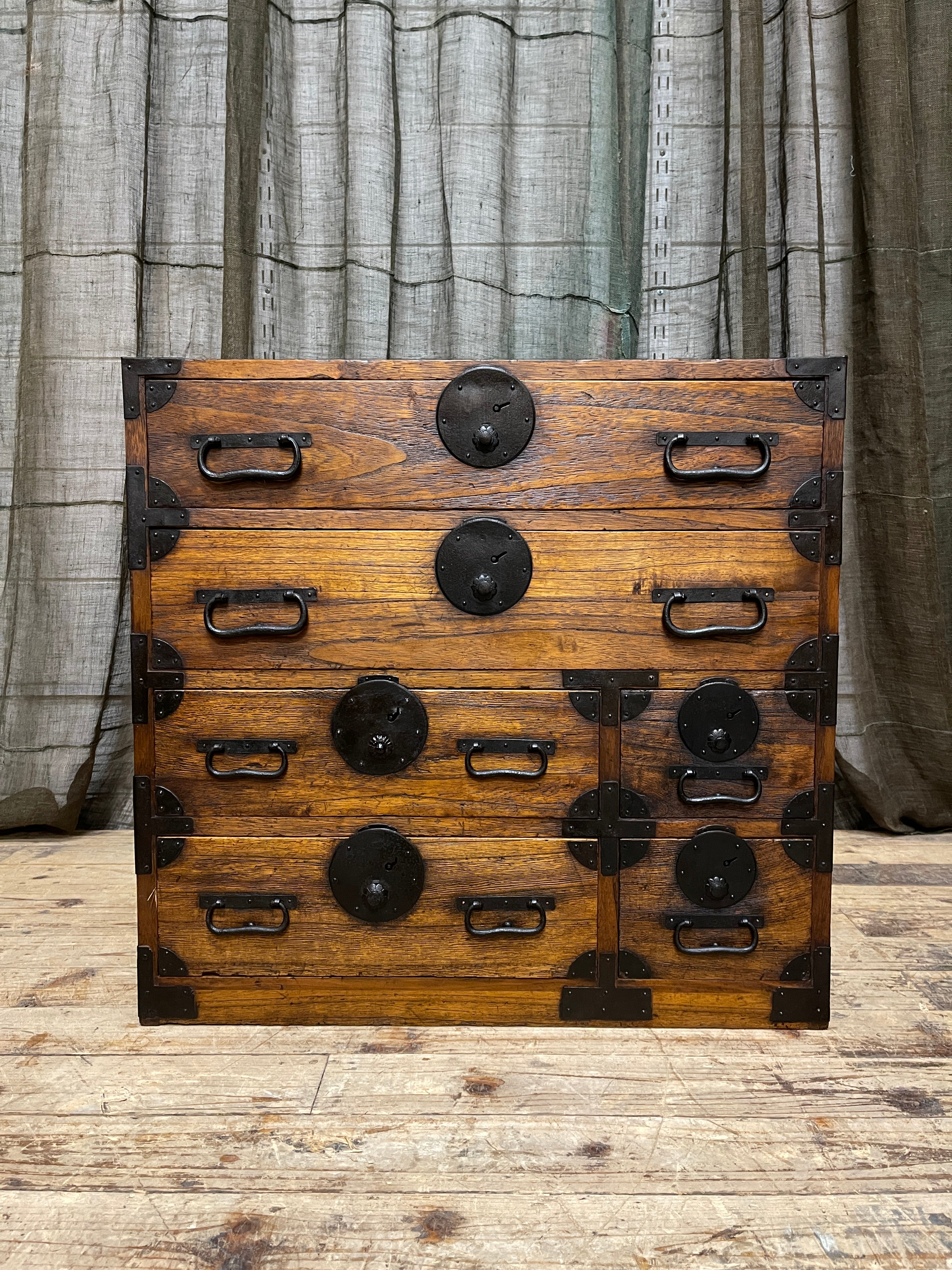 Ko Dansu, Japanese Side Cabinet - Paulownia | Meiji