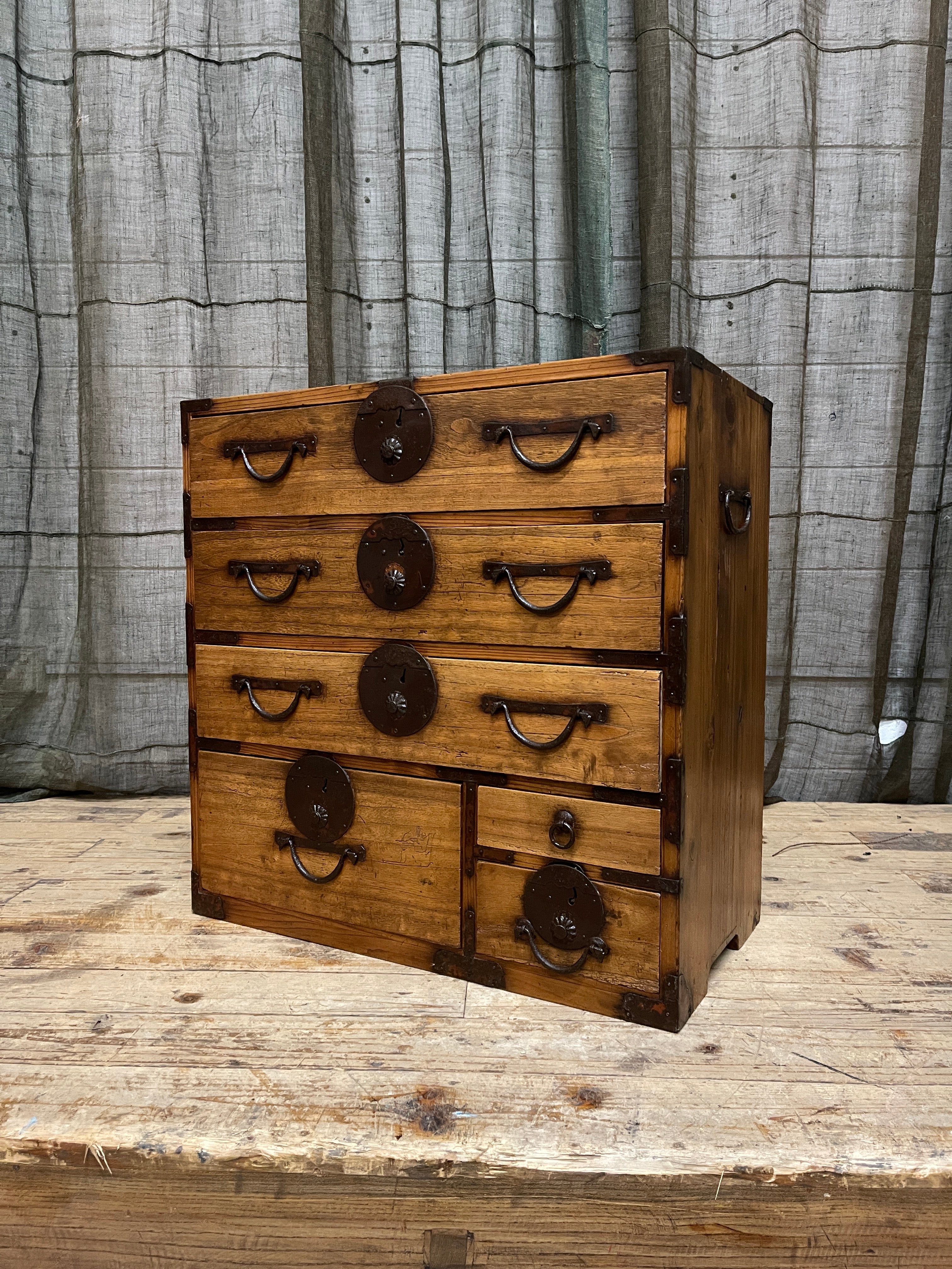 Ko Dansu, Japanese Side Cabinet - Paulownia | Meiji