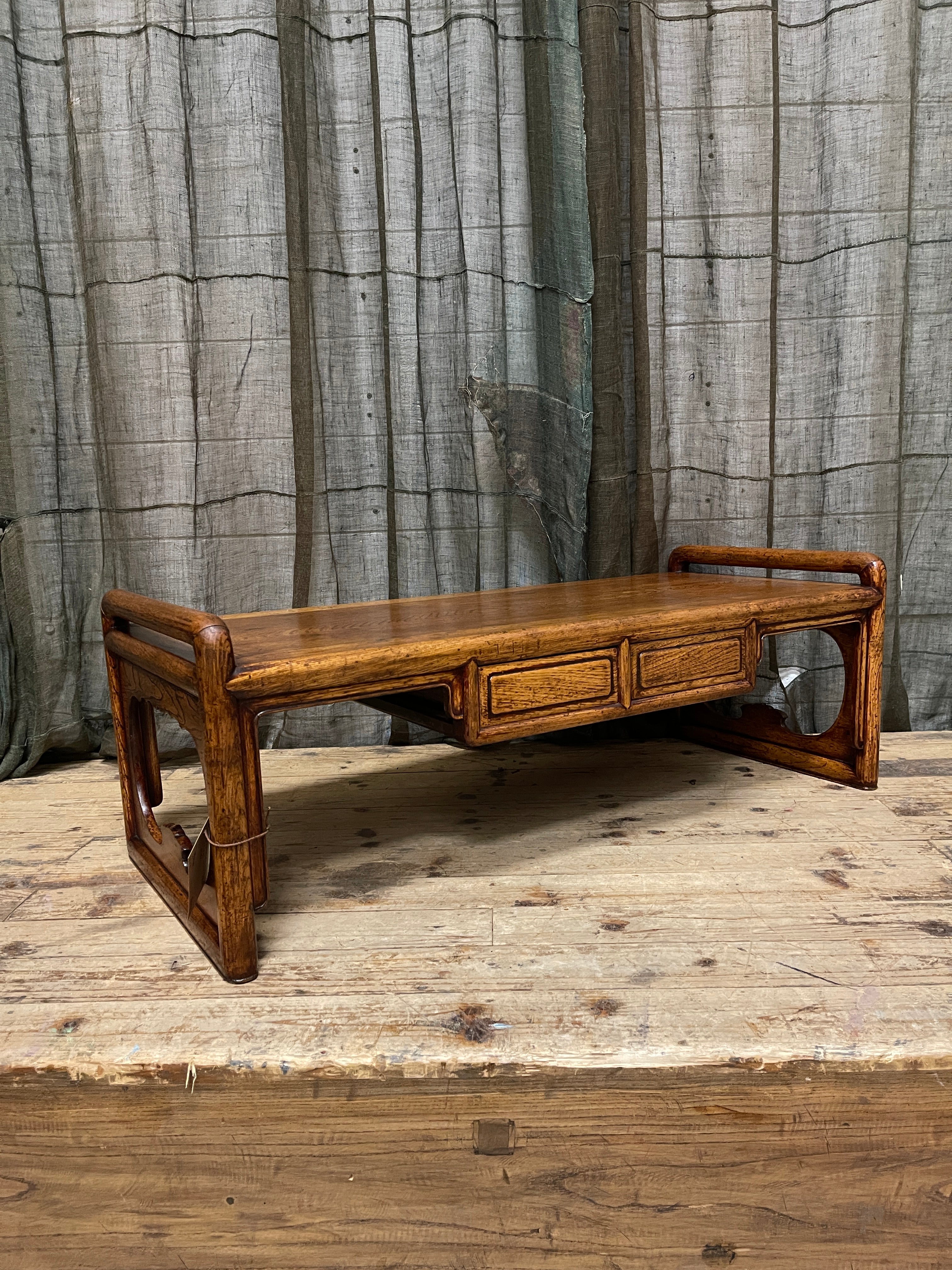 Vintage Japanese Low Table - Elm | c.1930