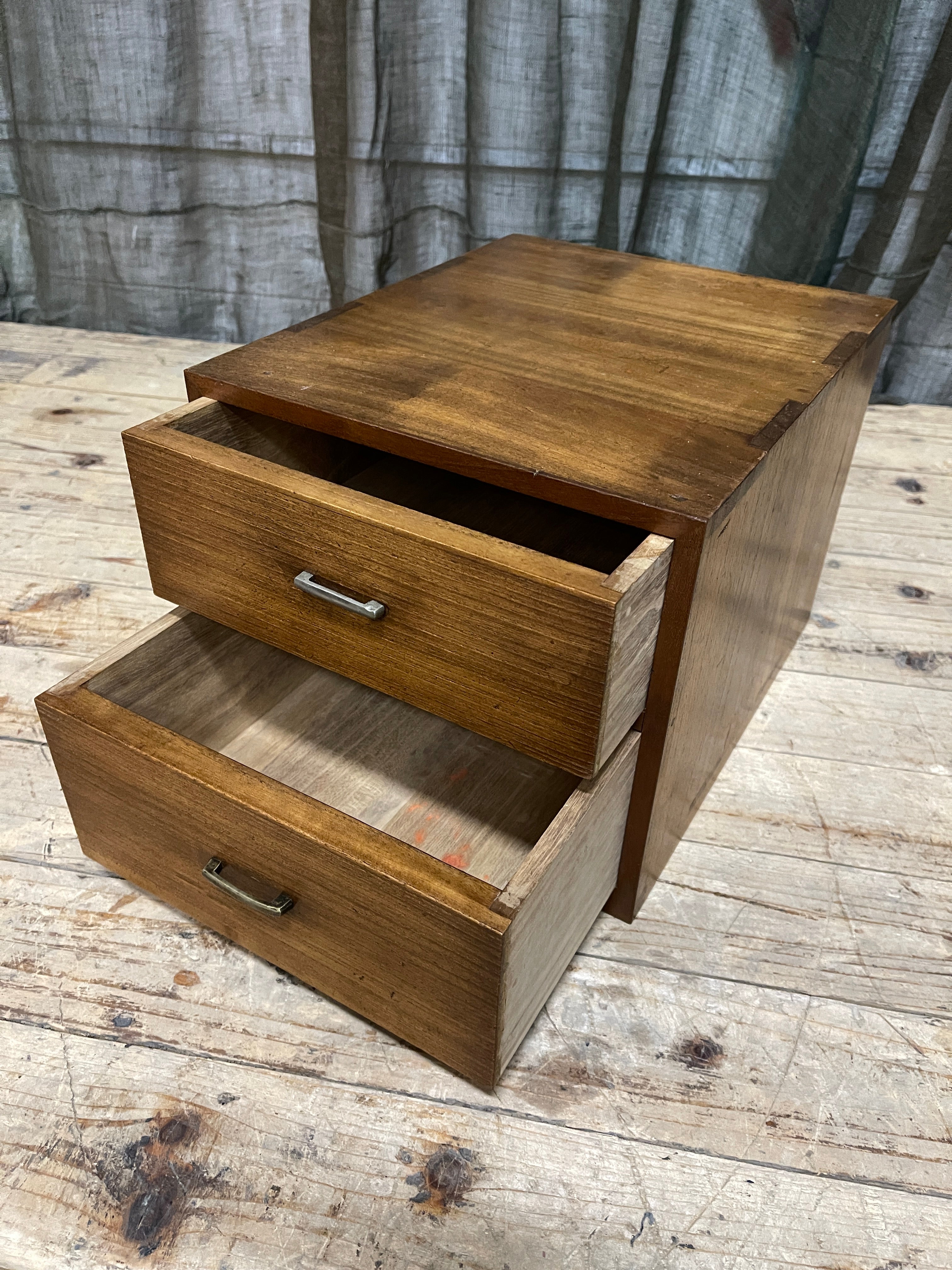 Japanese Two-Drawer Document Box - Paulownia