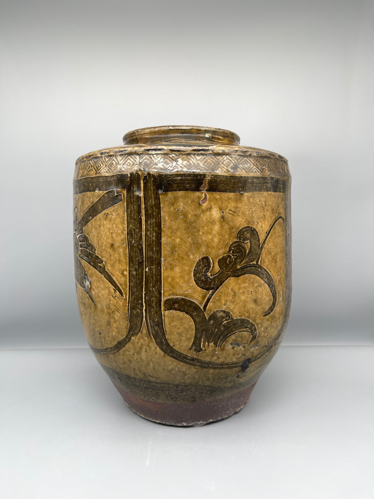 Vintage Chinese Pottery storage Jar