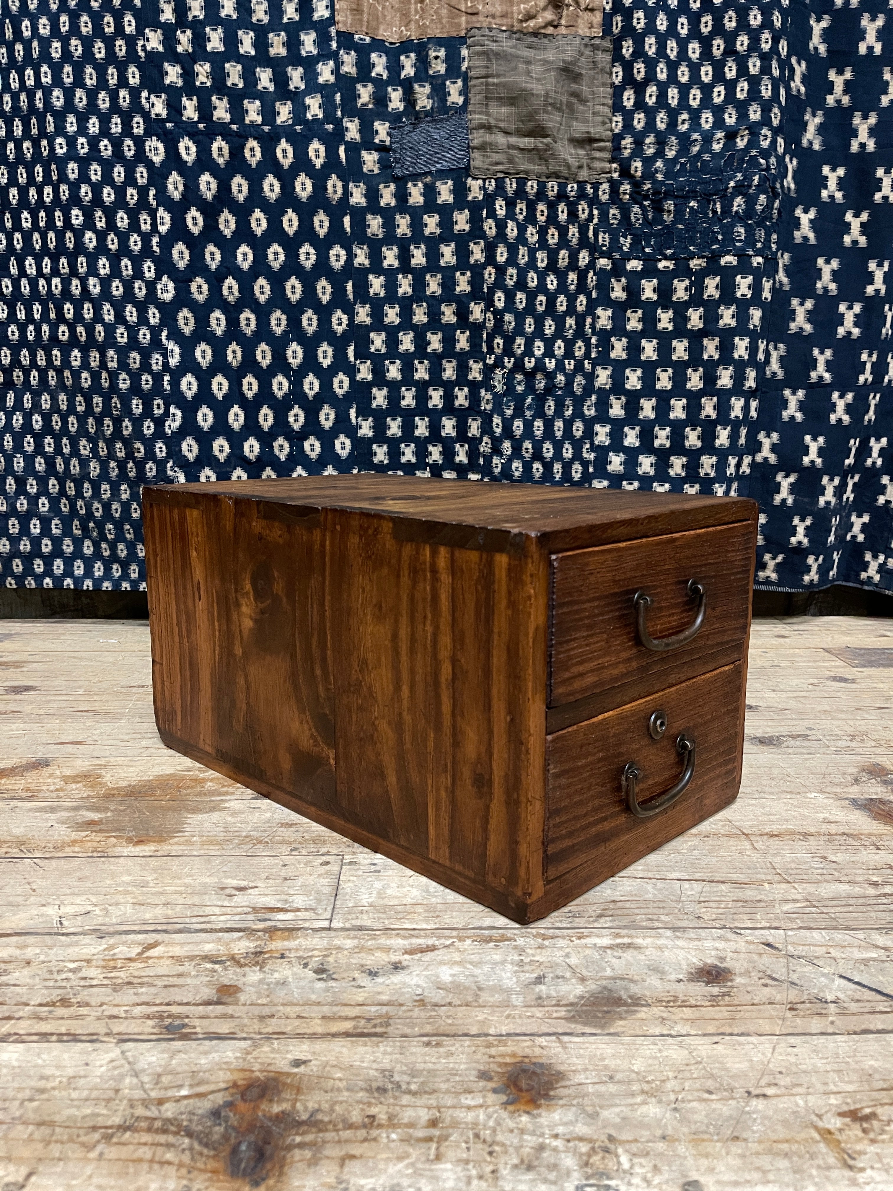 Japanese 2 Drawer Document Box - Paulownia | 1920's