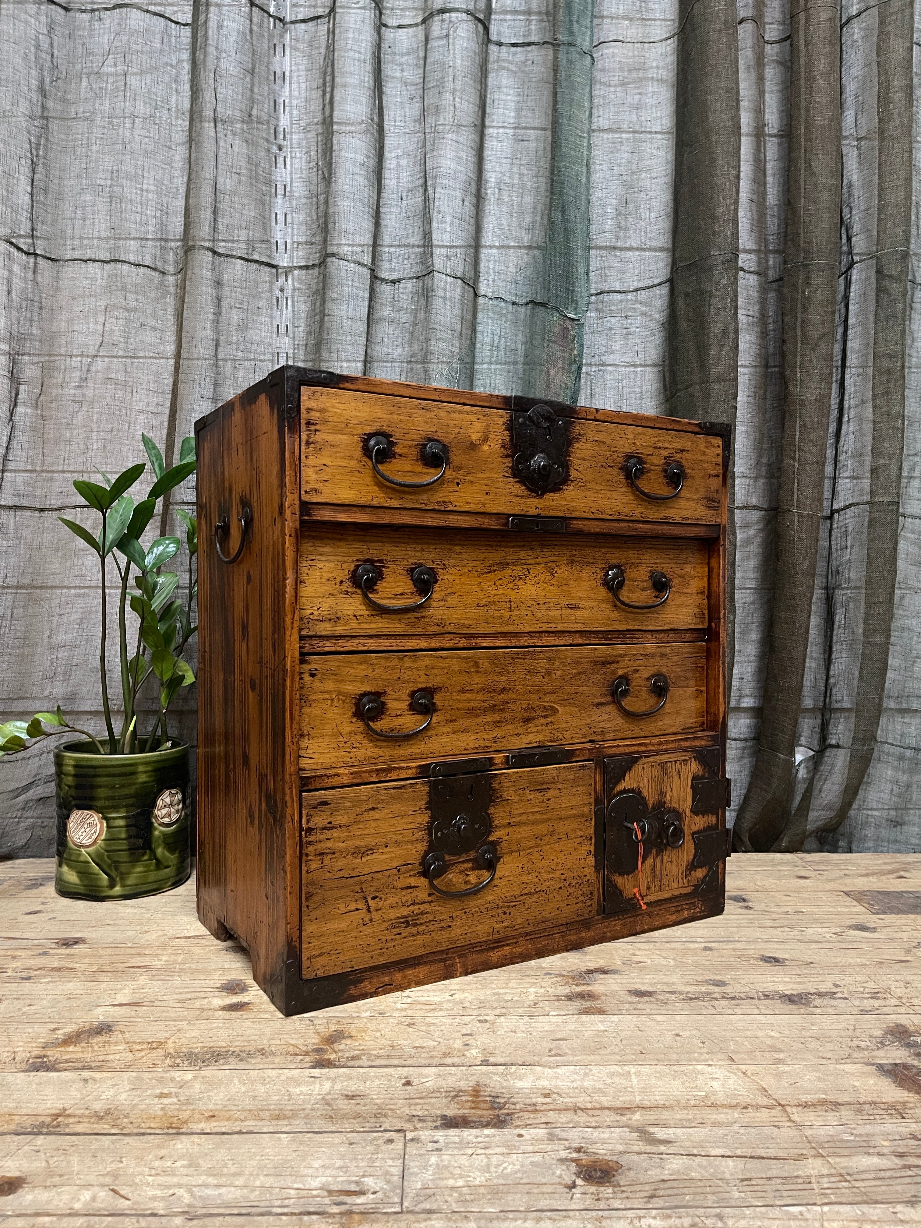 Ko Dansu, Japanese Side Cabinet - Paulownia | Meiji, c.1870