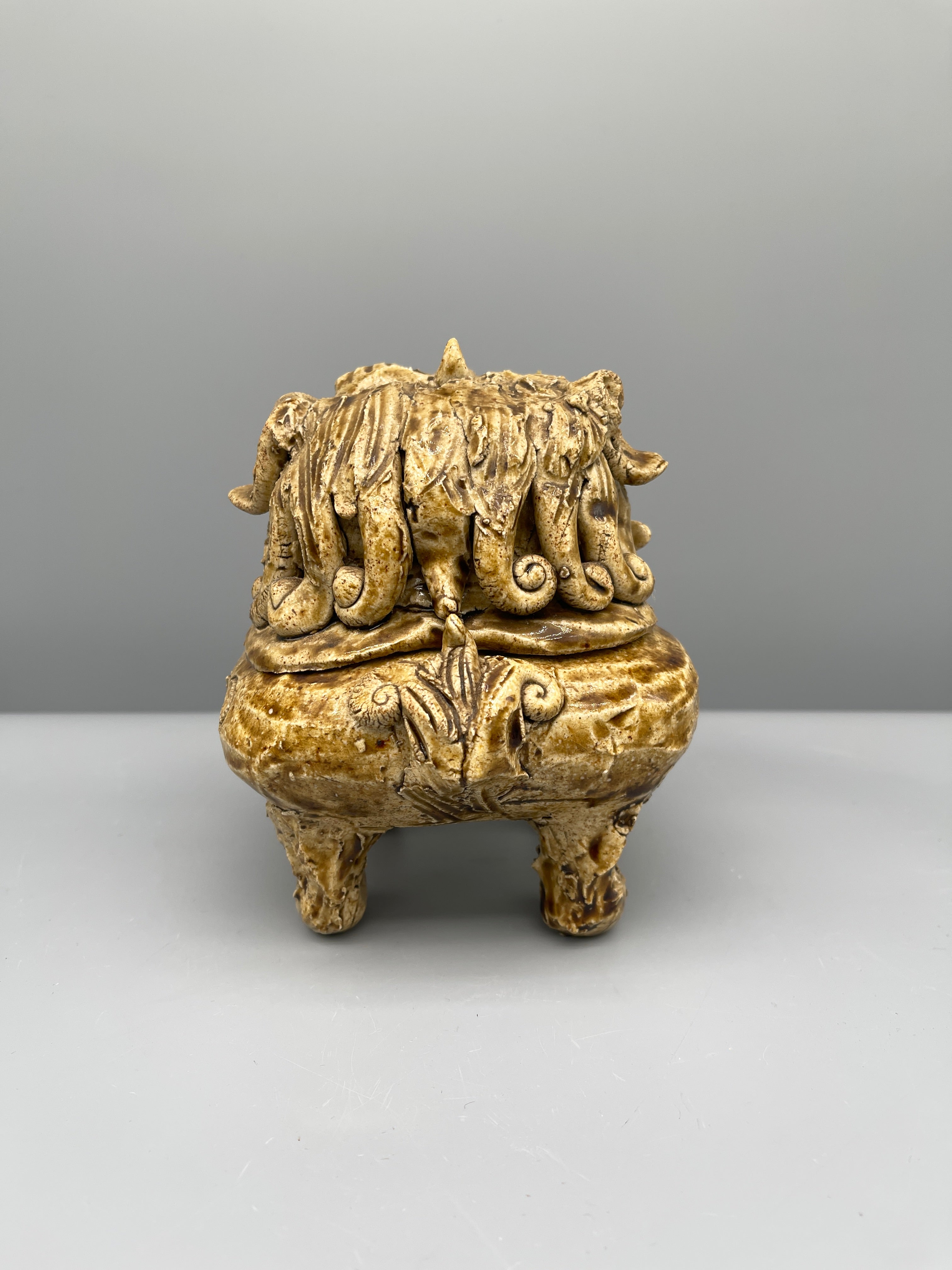 Japanese Koro, Incense Burner, Shi Shi- shaped