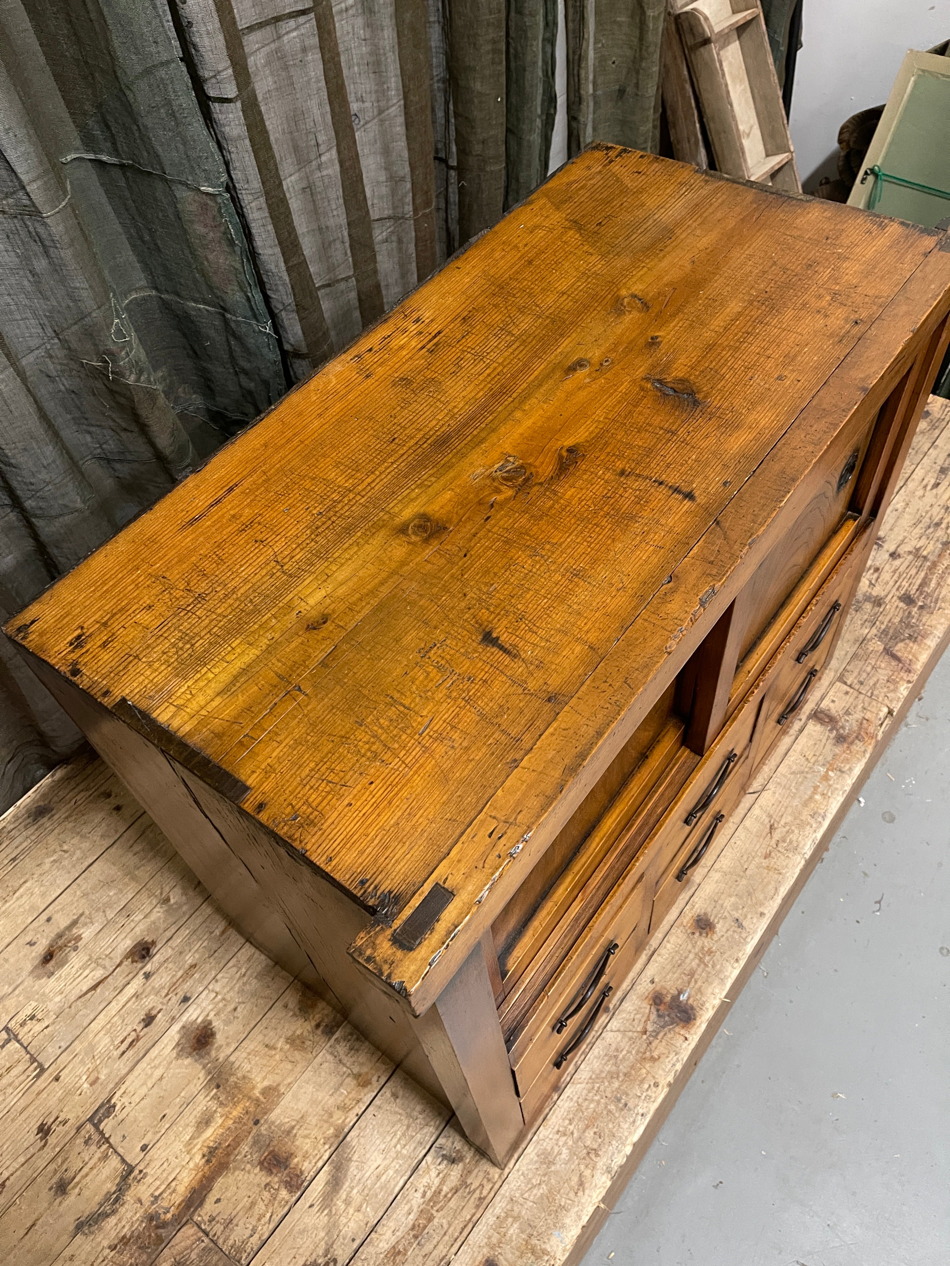 Japanese Storage Cabinet - Cedar, Elm & Cypress | Meiji