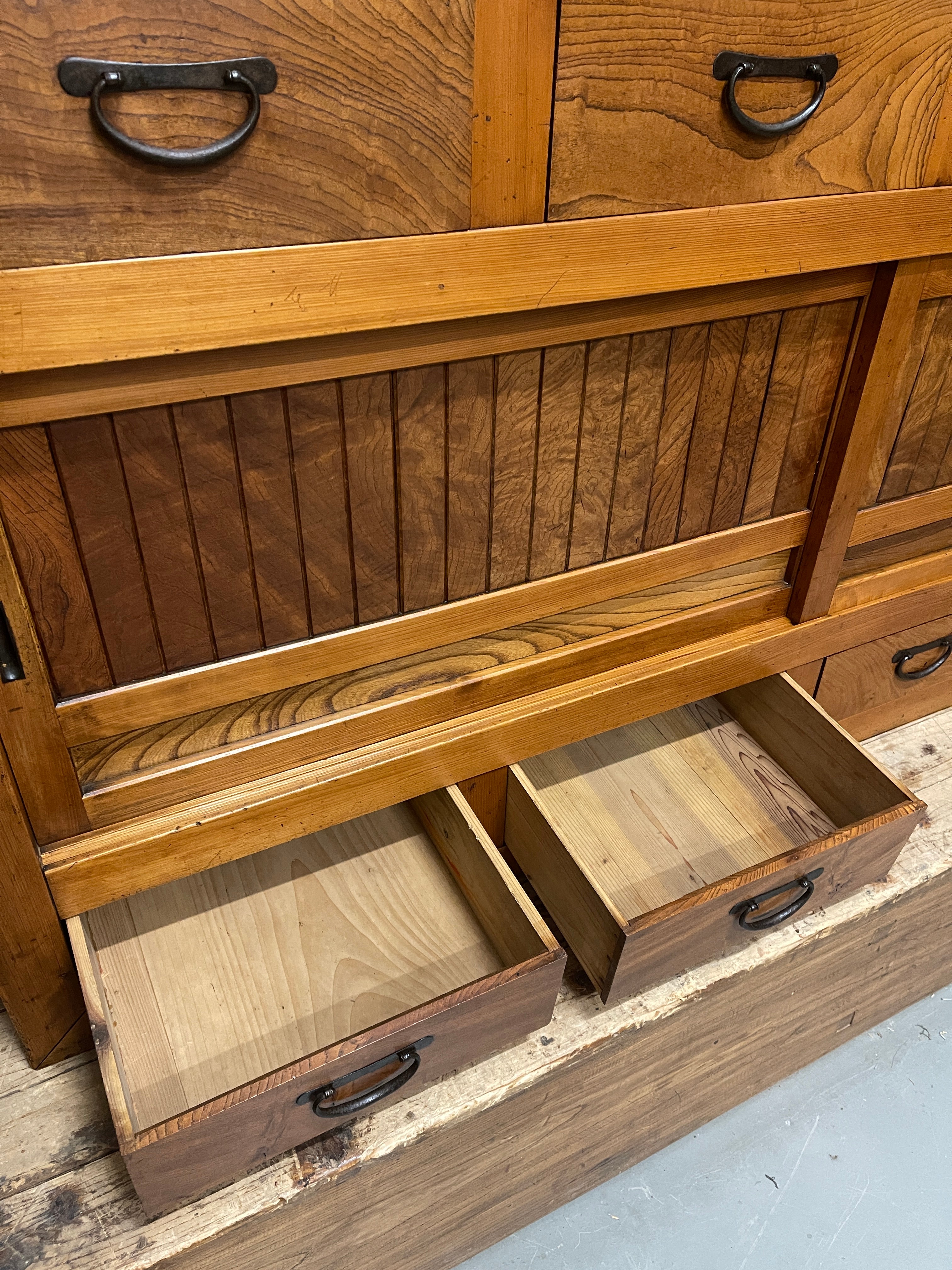 Japanese Mizuya, Kitchen Cabinet - Cedar & Cypress & Elm | Taisho, c.1920