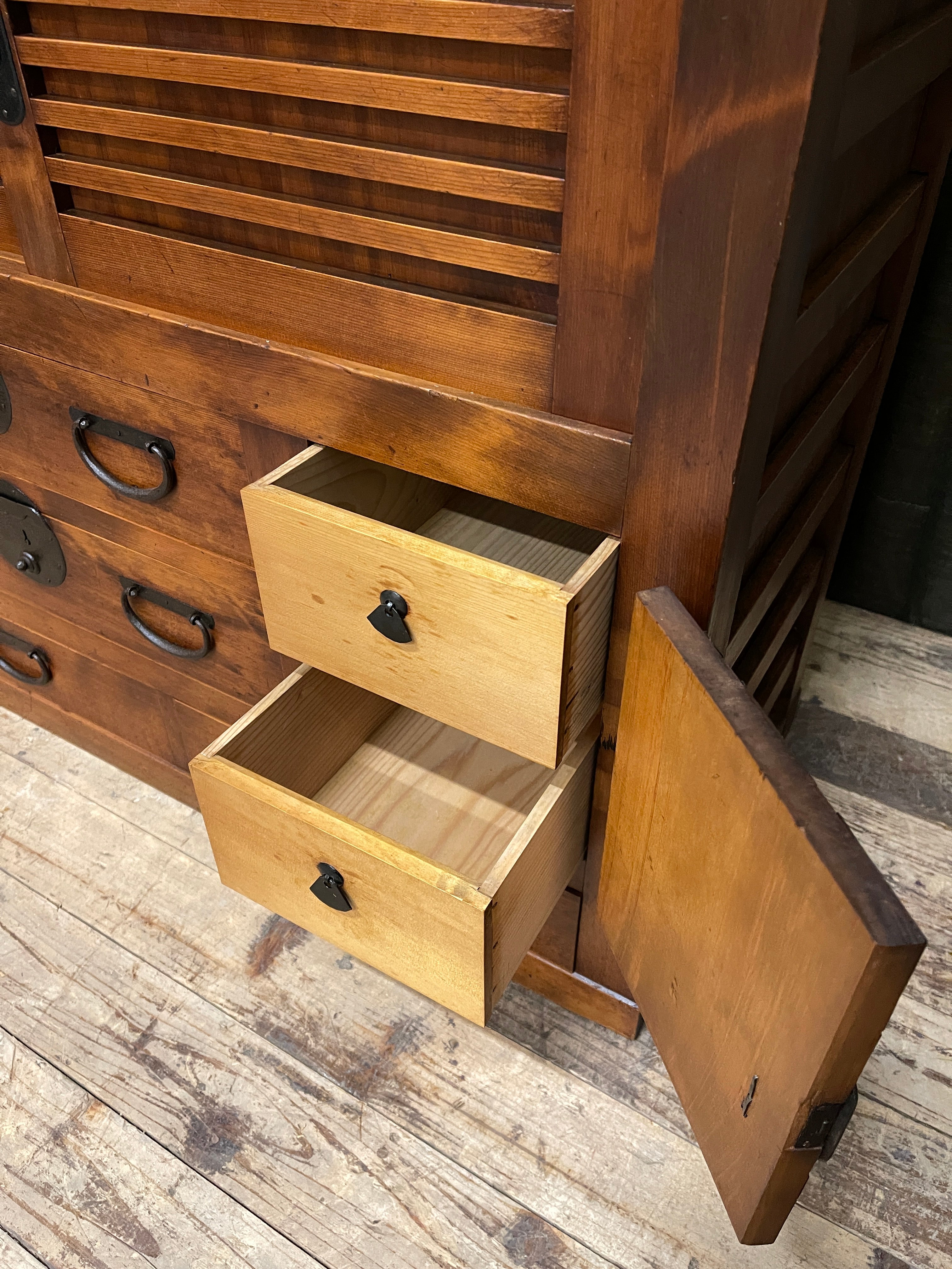 Japanese Choba Dansu, Merchant’s Chest – Cedar & Cypress | Meiji