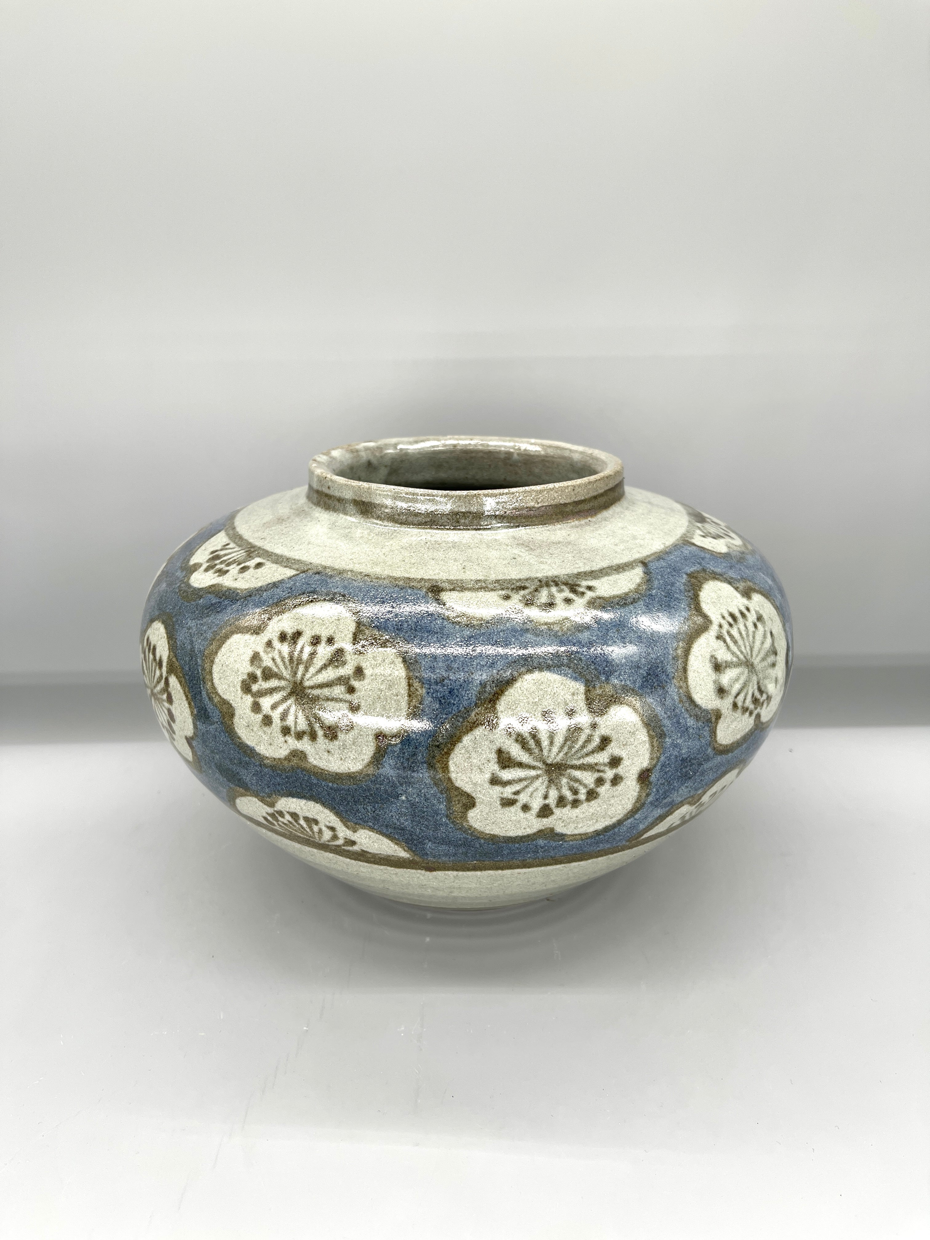 Vintage Japanese Ikebana Vase - Mino Ware