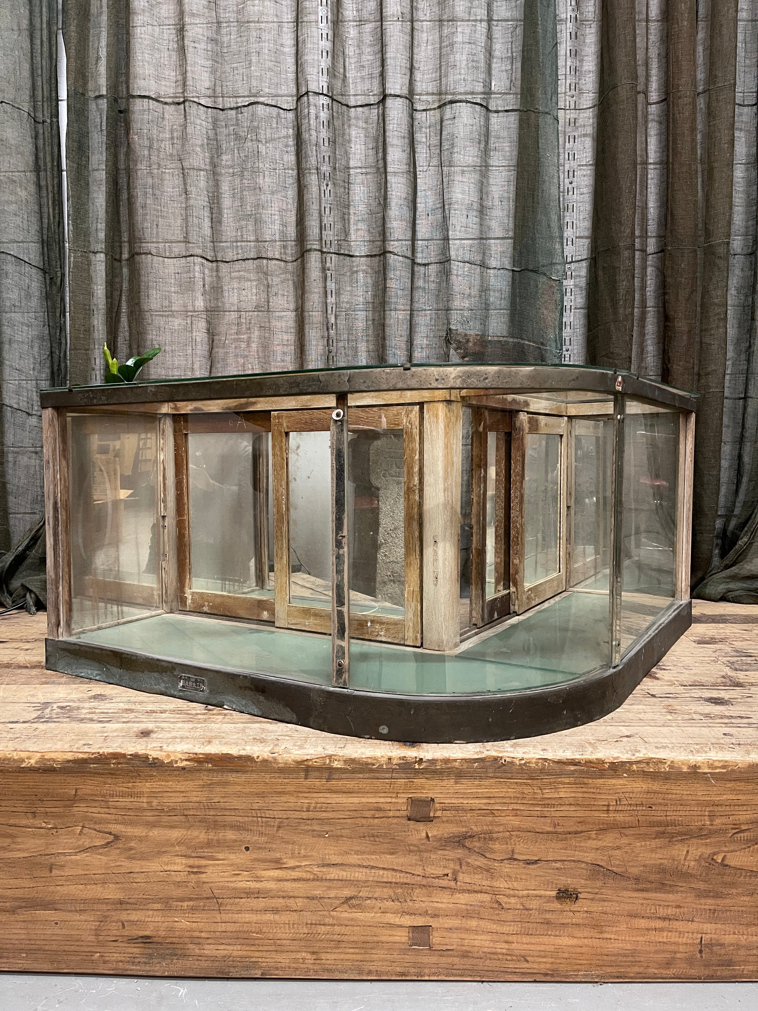 Vintage Japanese Glass Display Case| Midcentury
