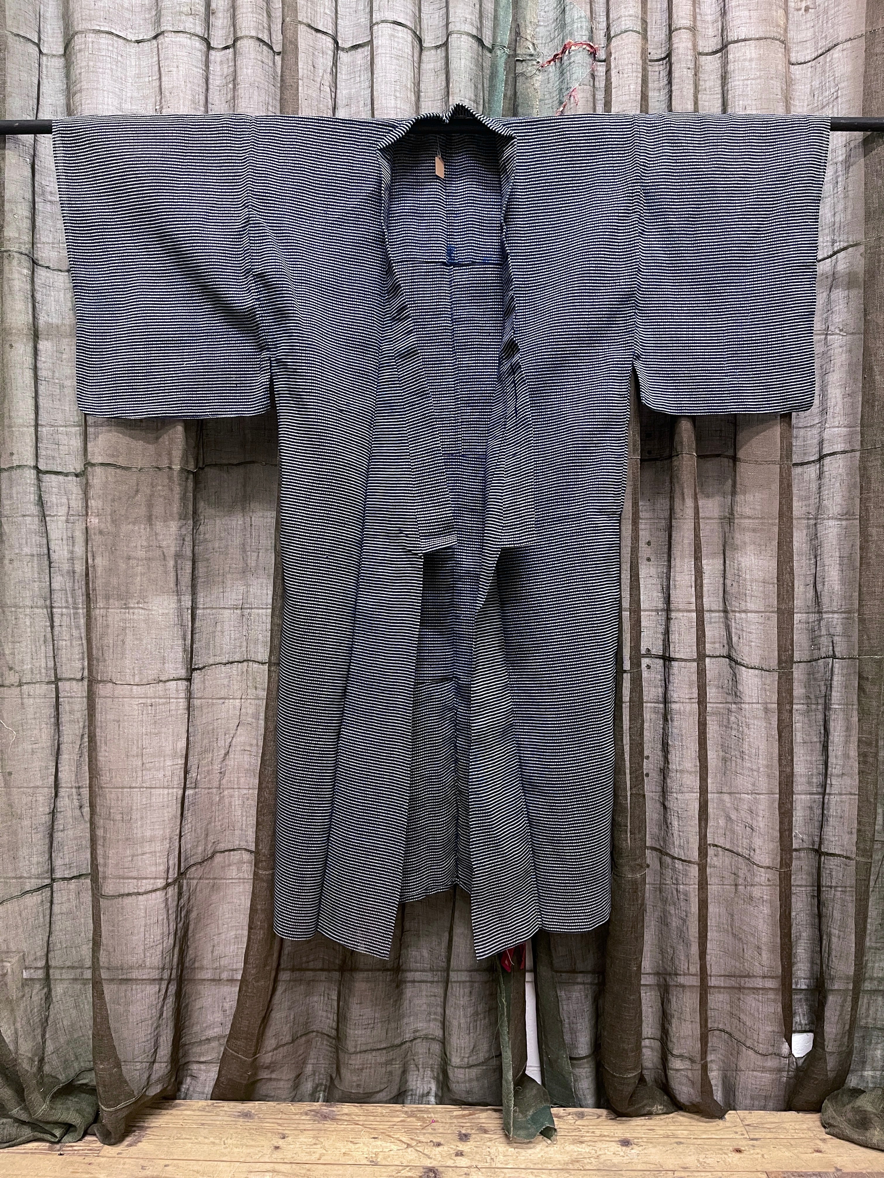 Vintage Japanese Summer Kimono | Hemp, Indigo