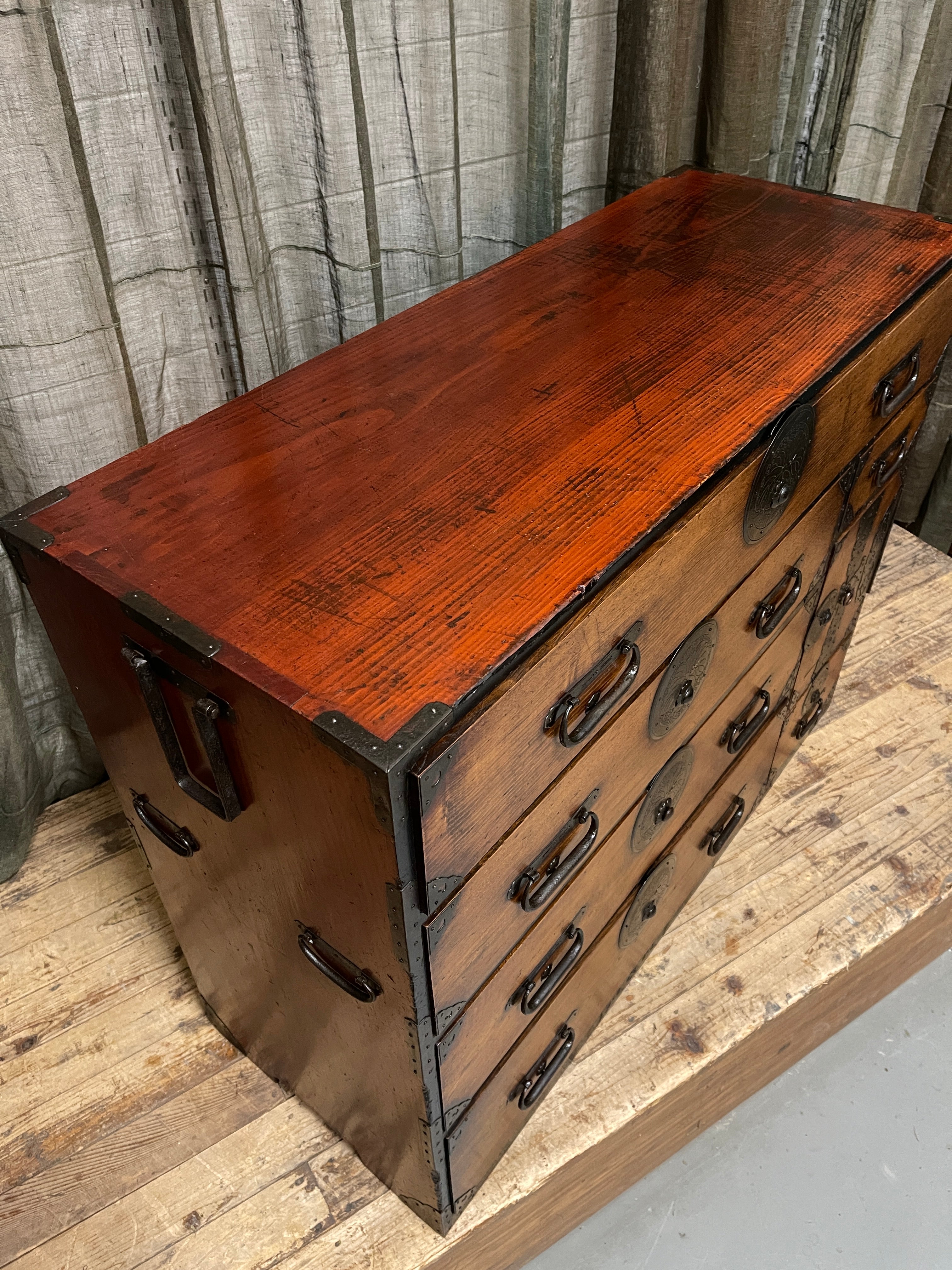 Japanese Kimono Chest of Drawers - Cypress & Chestnut | Meiji