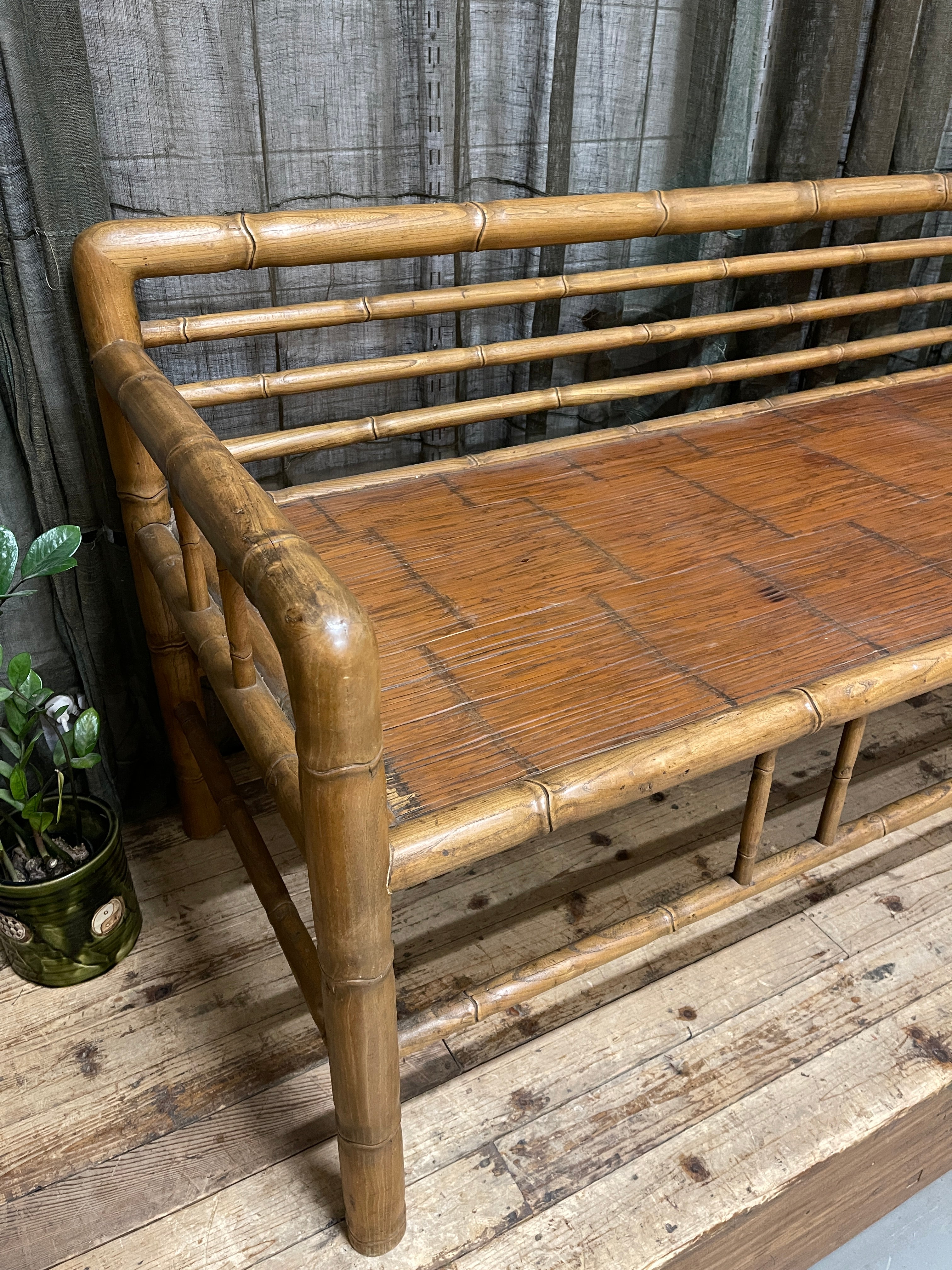Chinese Bamboo & Elm Daybed