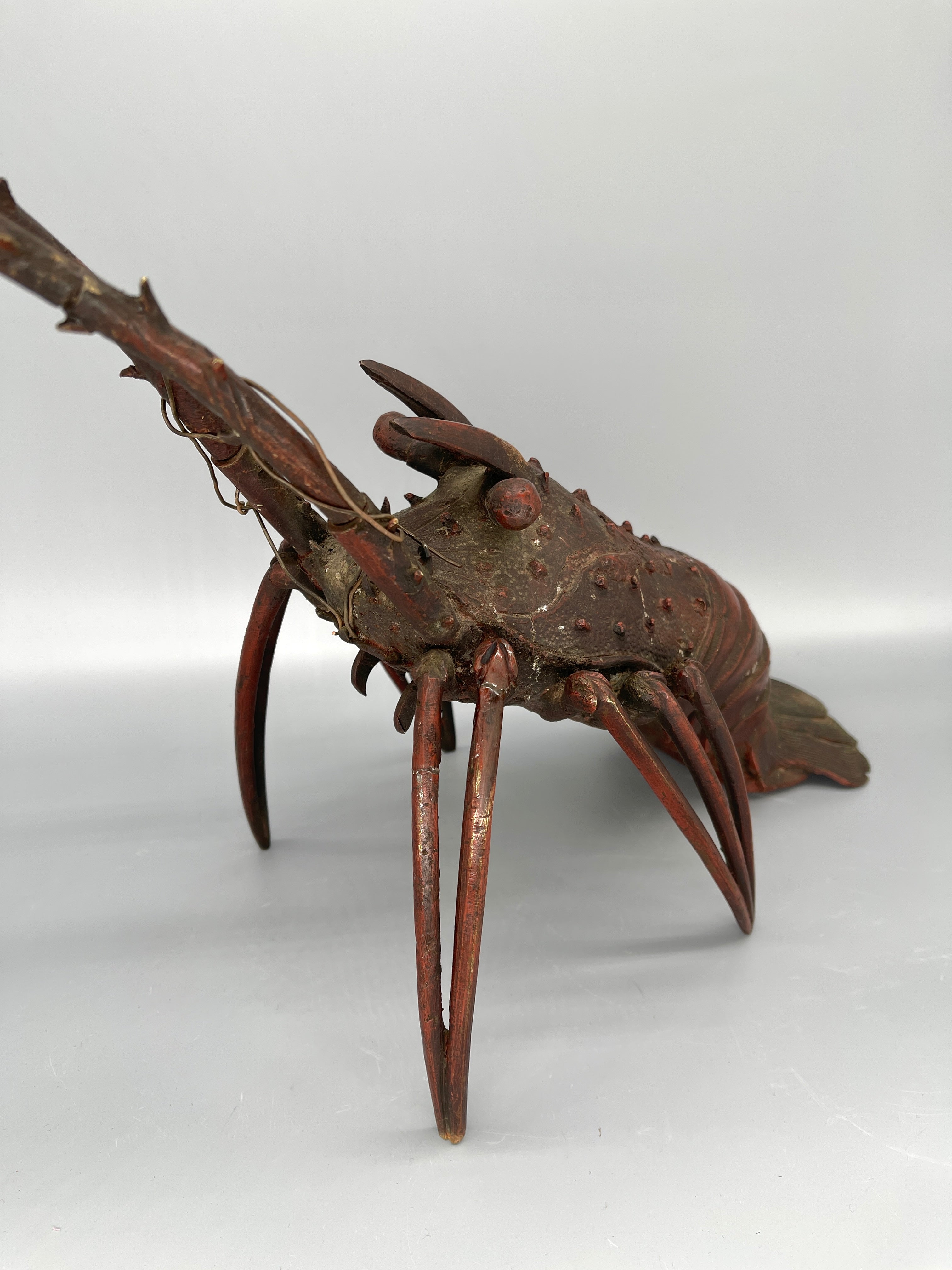 Japanese Okimono Of Lobster | Iron