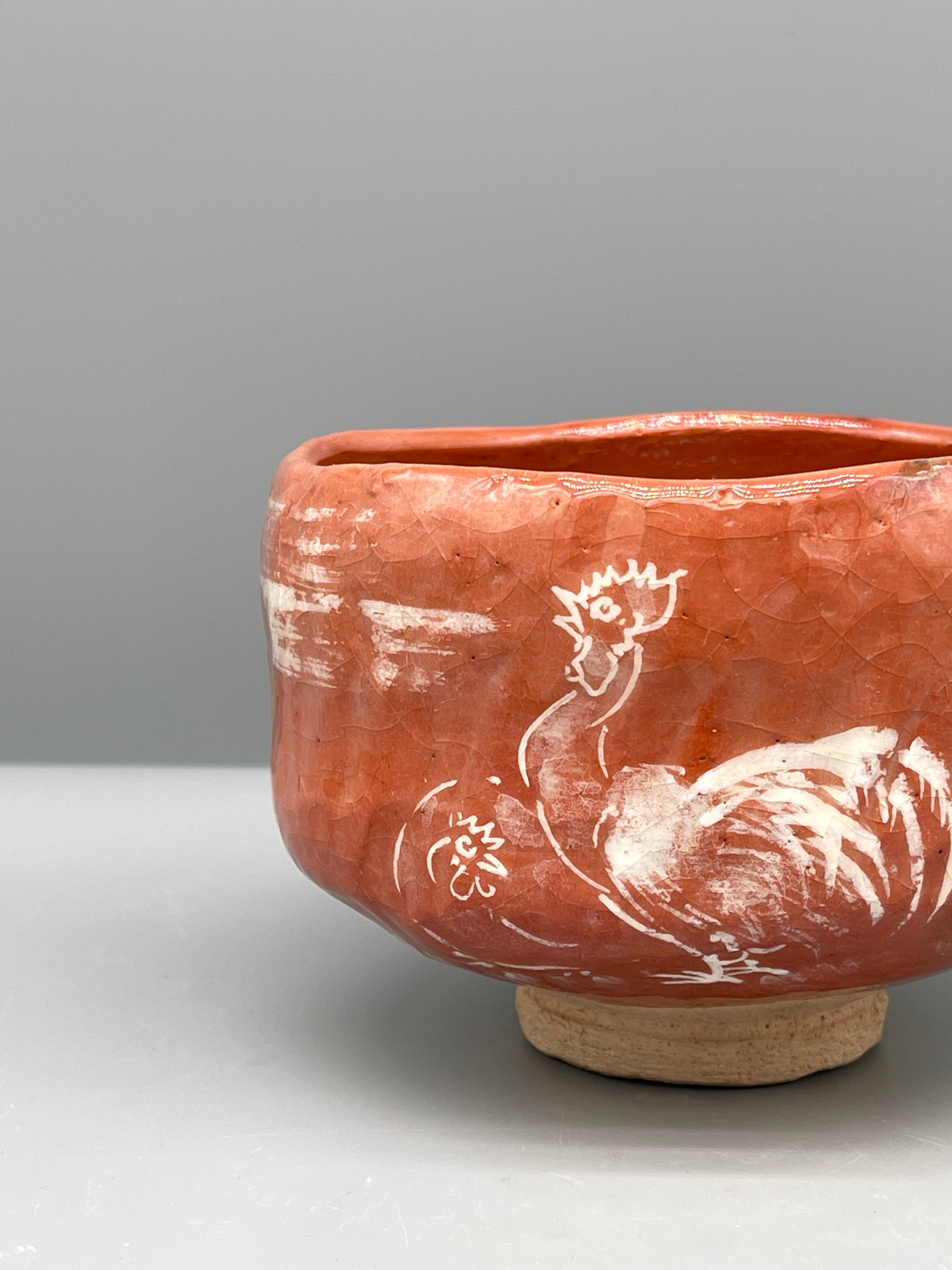 Vintage Japanese Hagi Ware Matcha Bowl, Chawan - By Watanabe Eisen