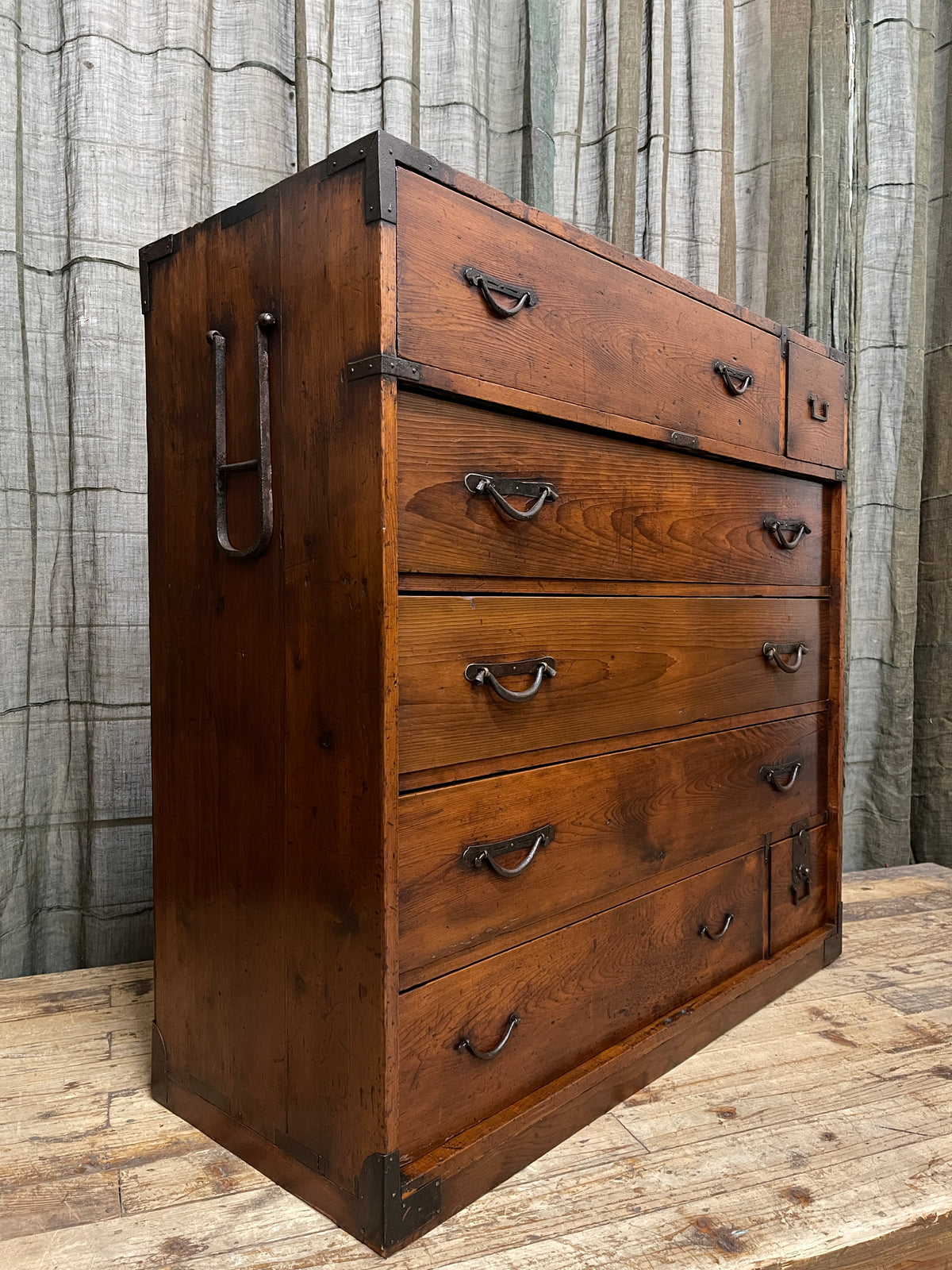 Japanese Isho Dansu, Kimono Storage Chest of Drawers - Cypress | Meiji