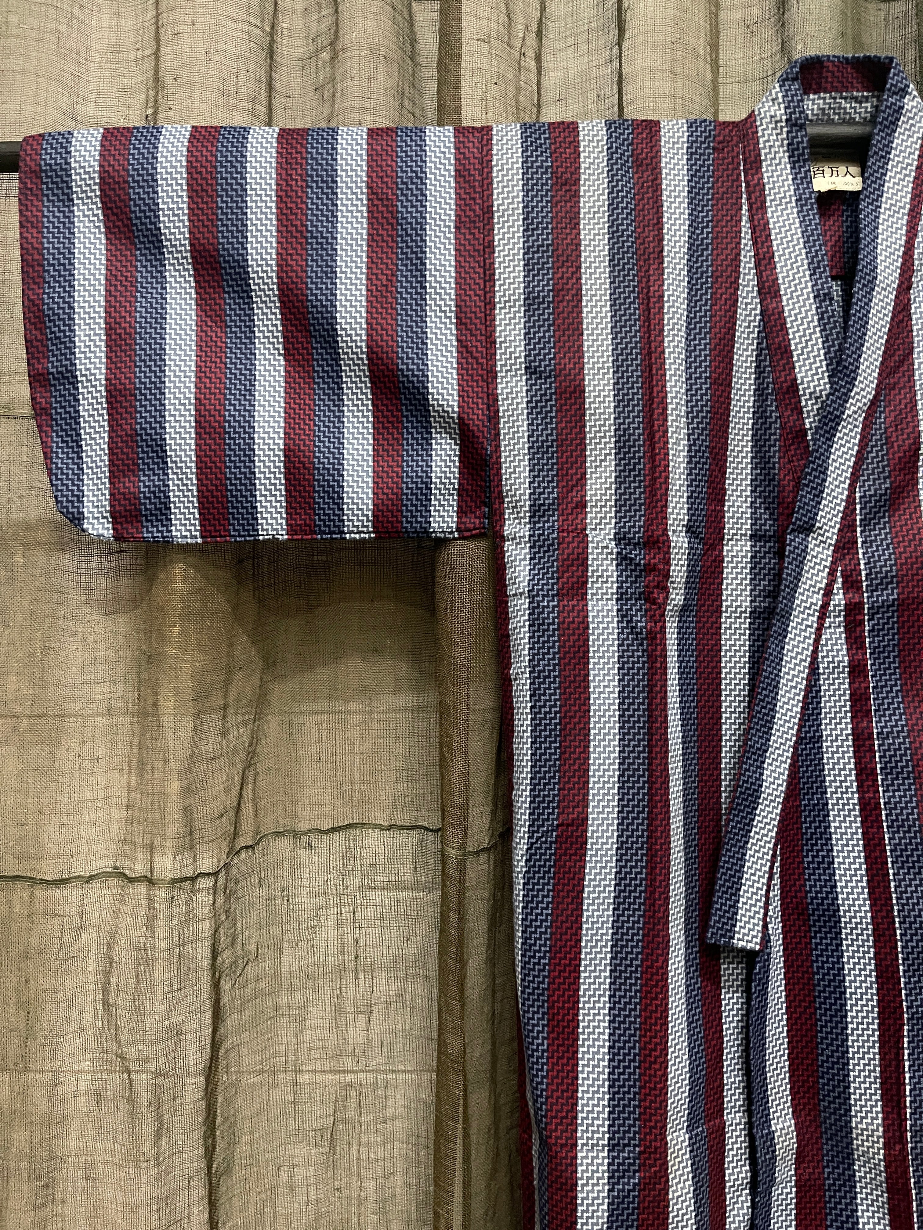 Nemaki, Japanese Flannel Cotton House Robe - Unisex