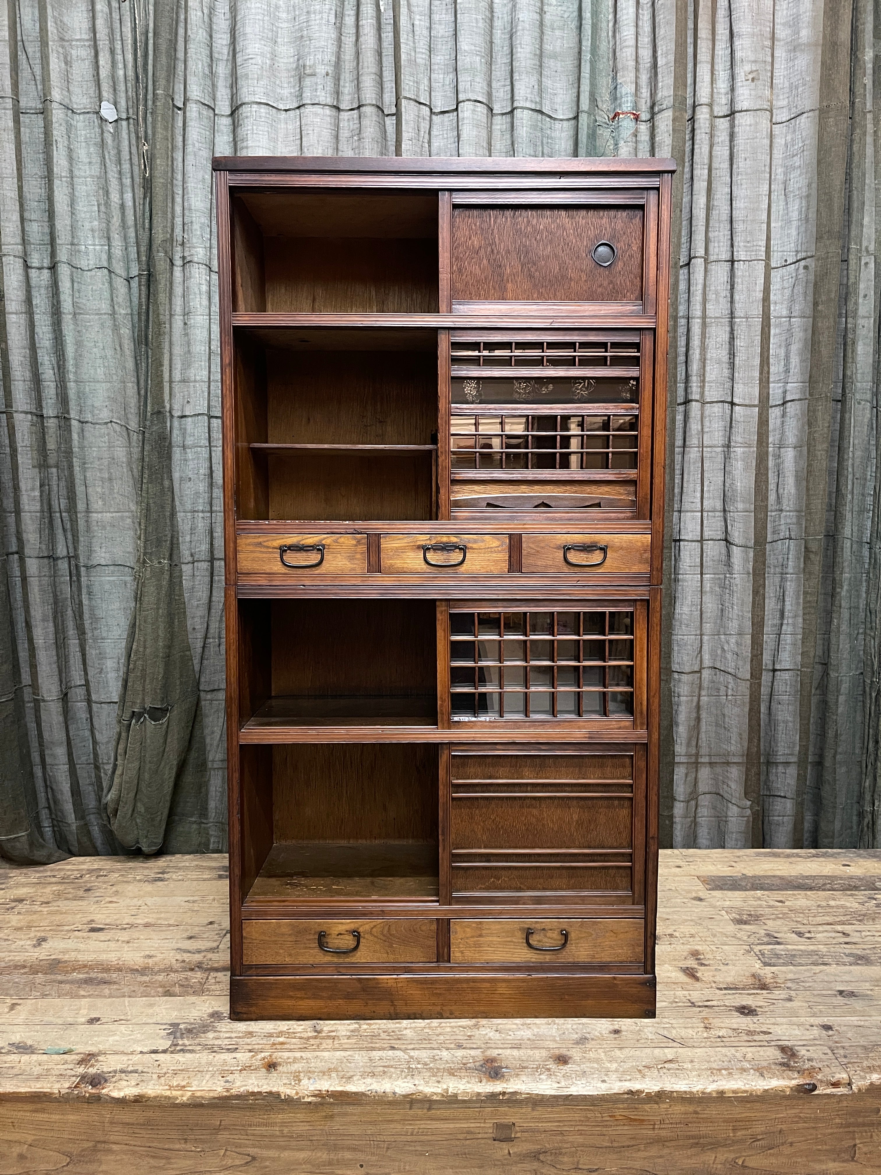 Mizuya, Antique Japanese Kitchen Cabinet - Elm & Cypress | Midcentury