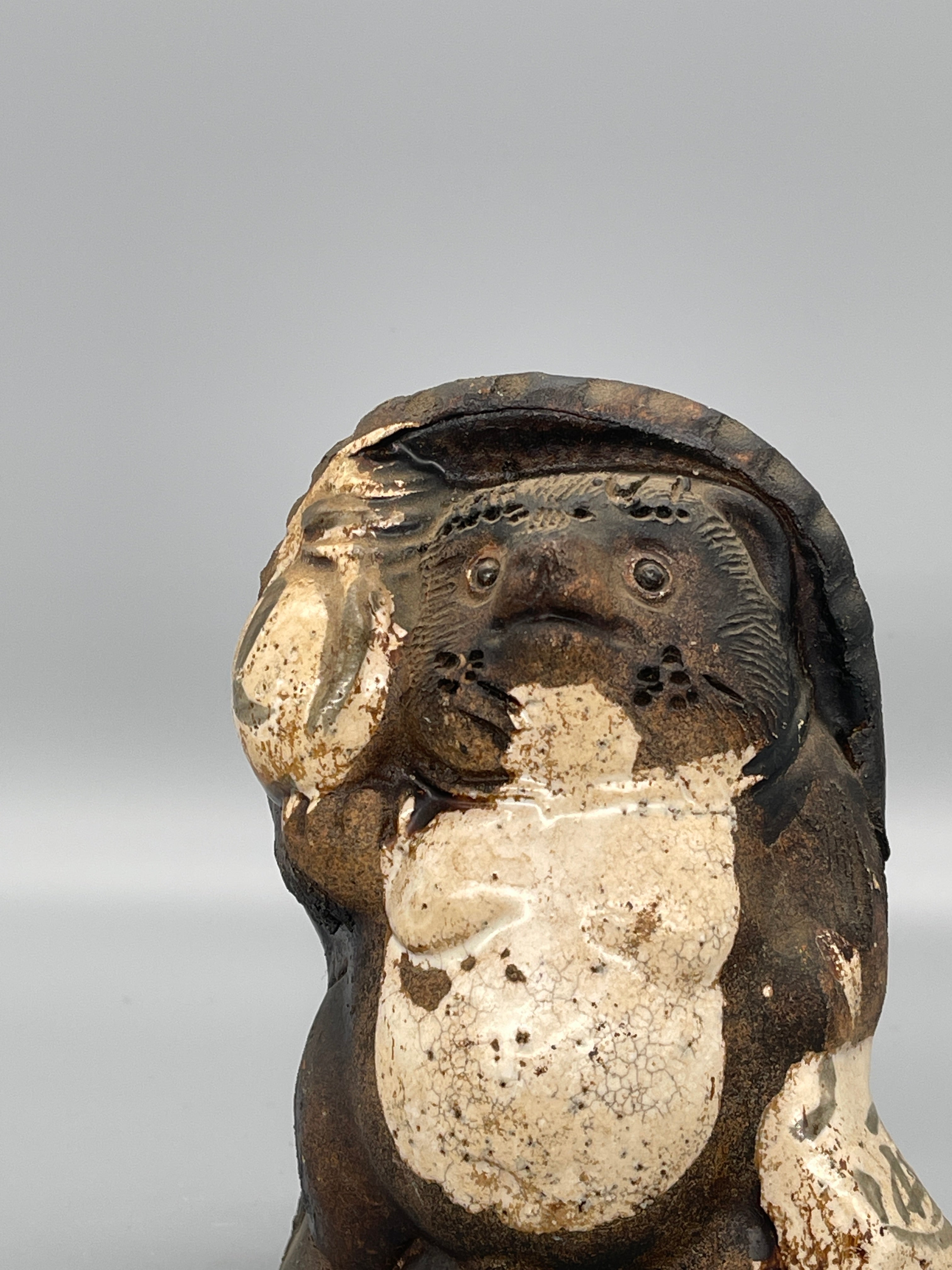 Small Vintage Tanuki Statue, Hand-Crafted