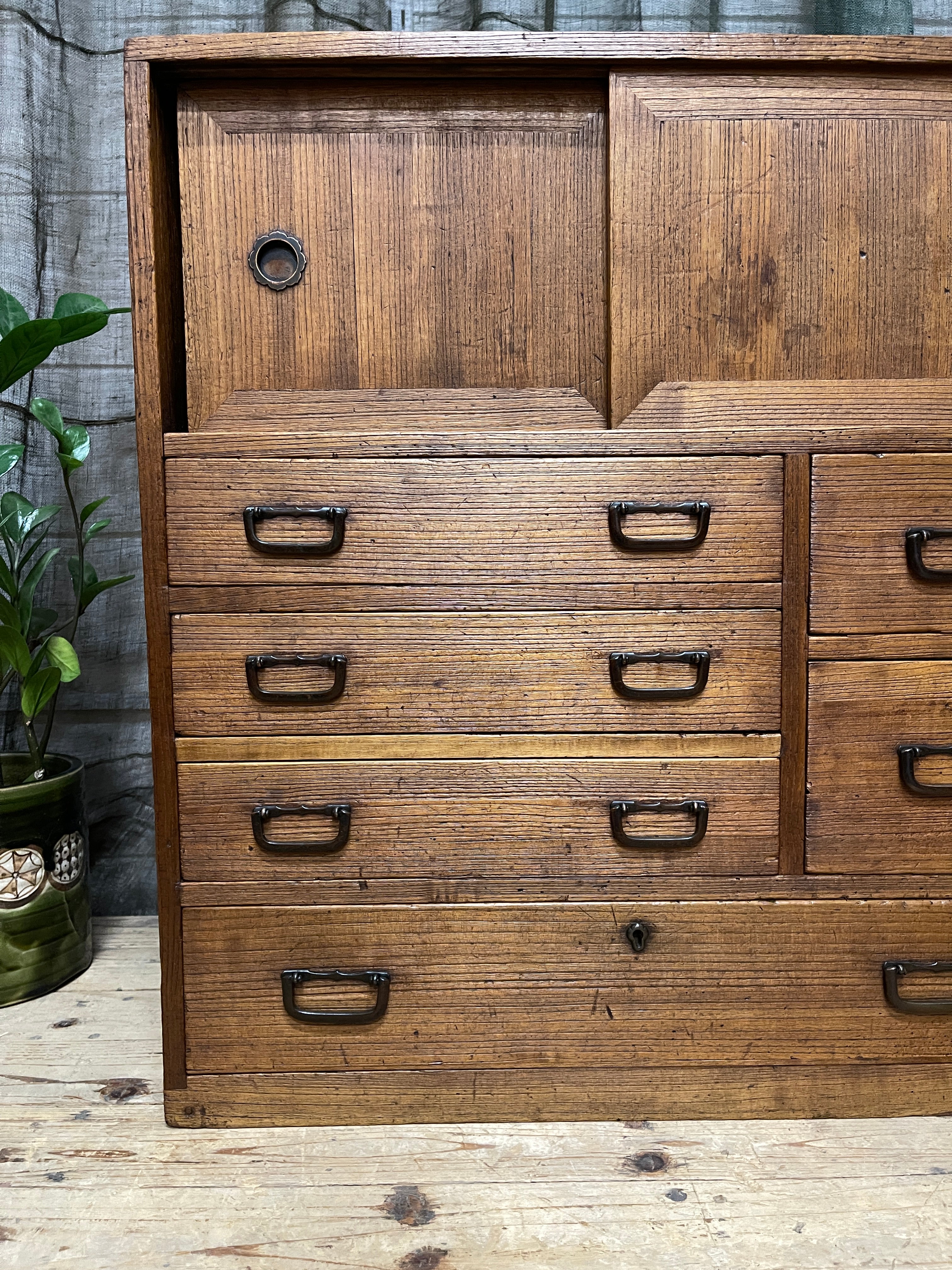 Ko Dansu, Japanese Side Cabinet - Paulownia | 1920's