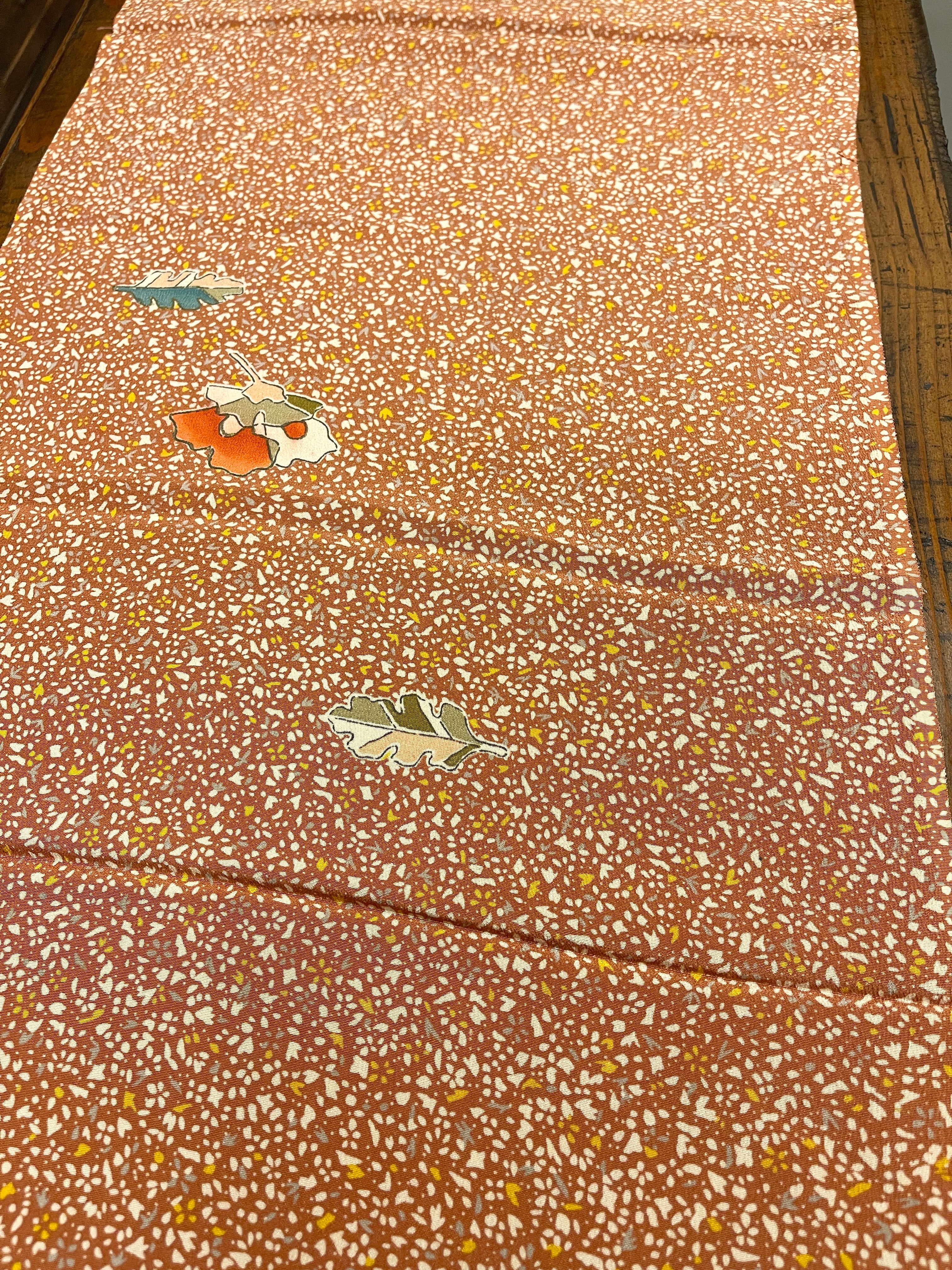 Japanese Silk Fabric Flower Print