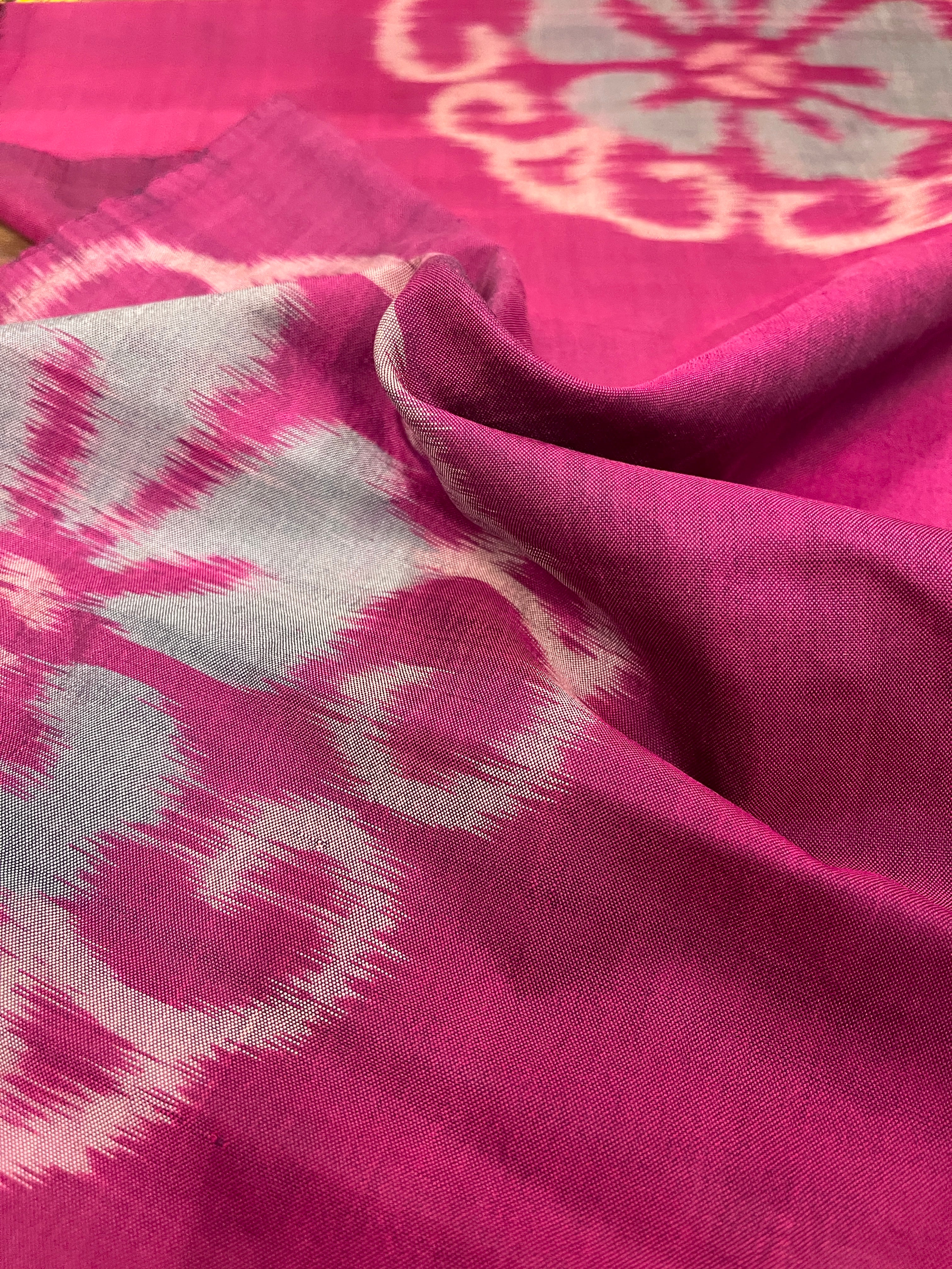 Japanese Silk Fabric Purple Meisen