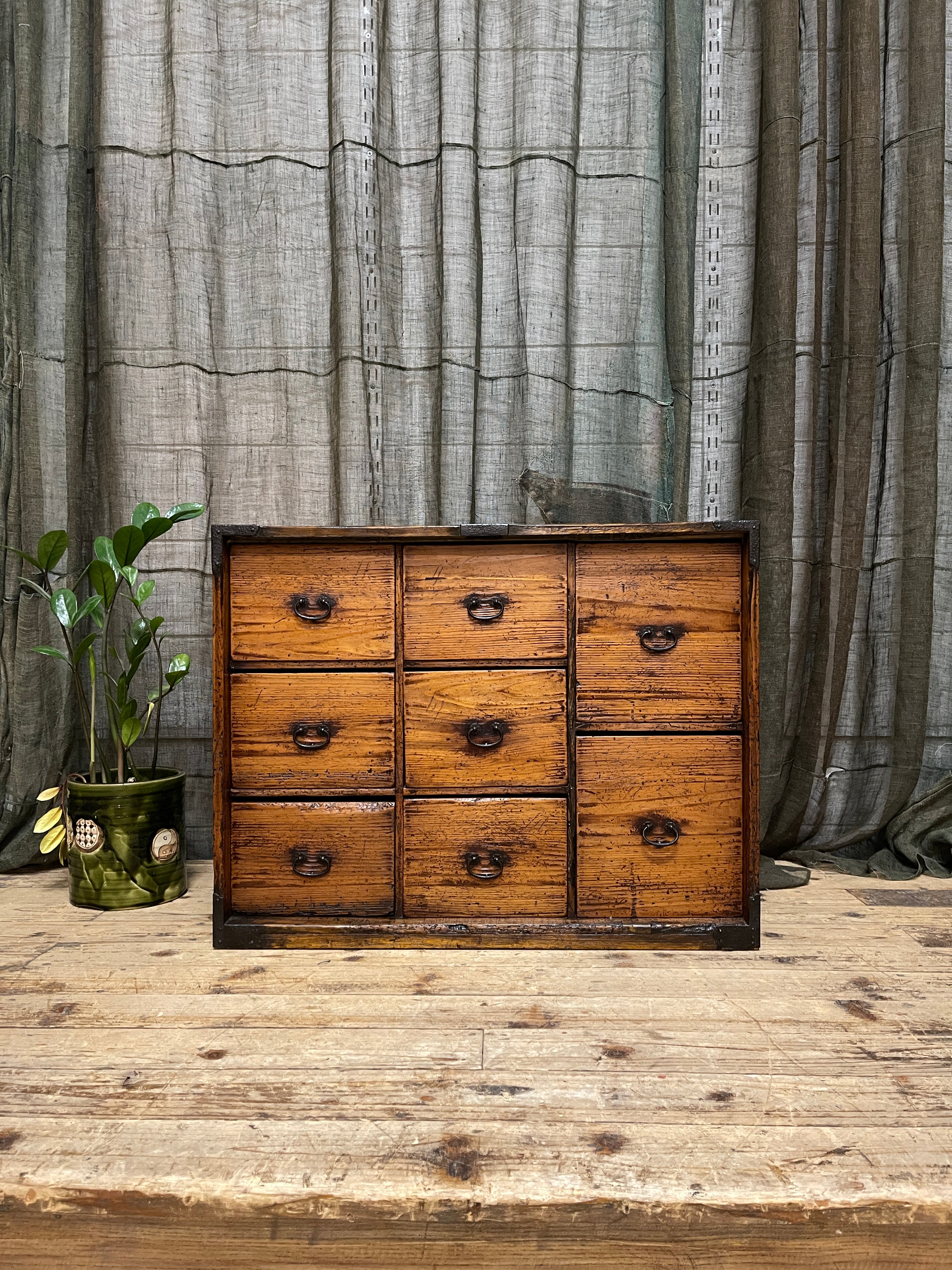 Japanese Merchant’s Chest of Drawers –  Cypress | Meiji
