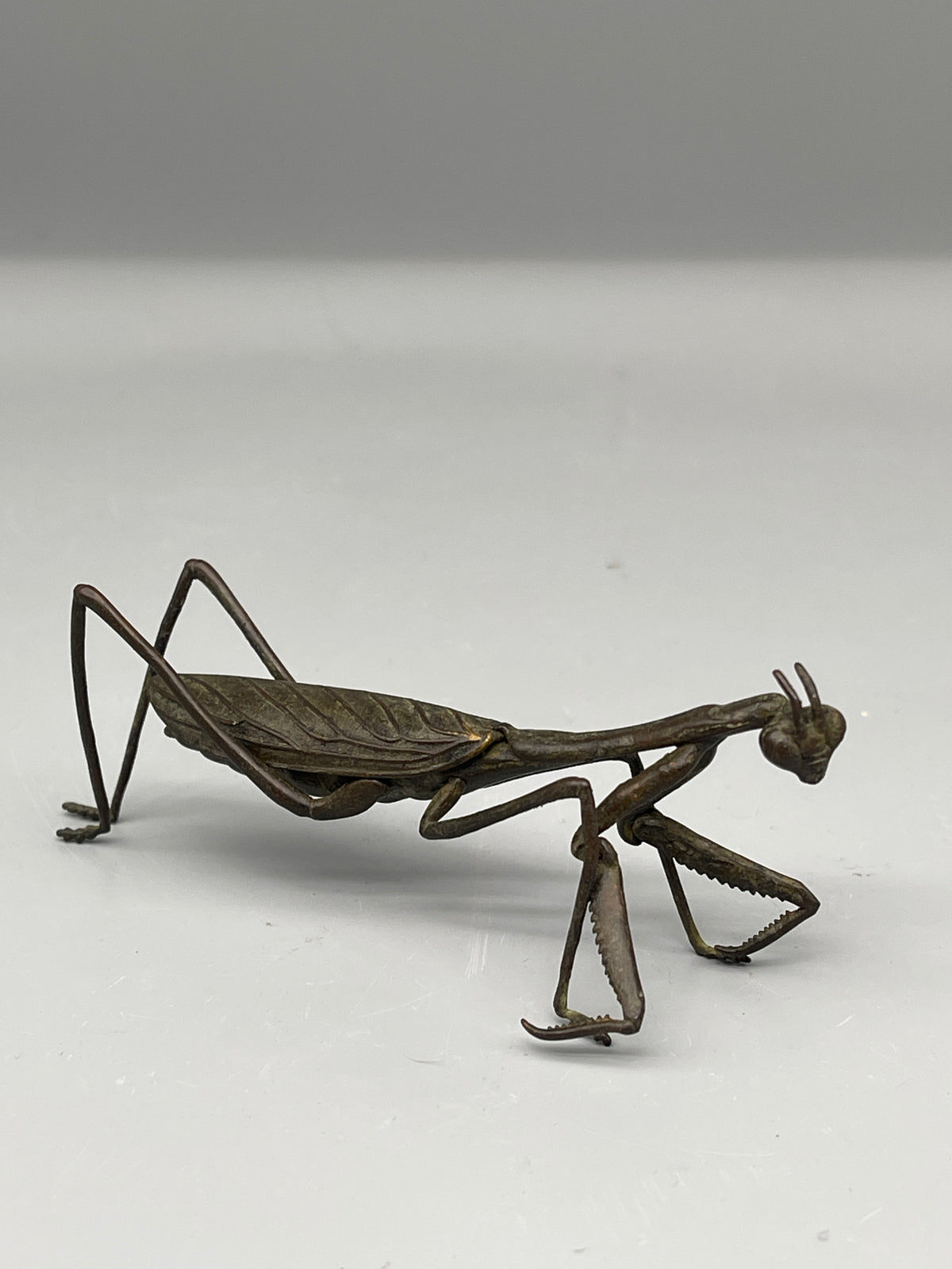 Bronze Chinese Mantis Figurine