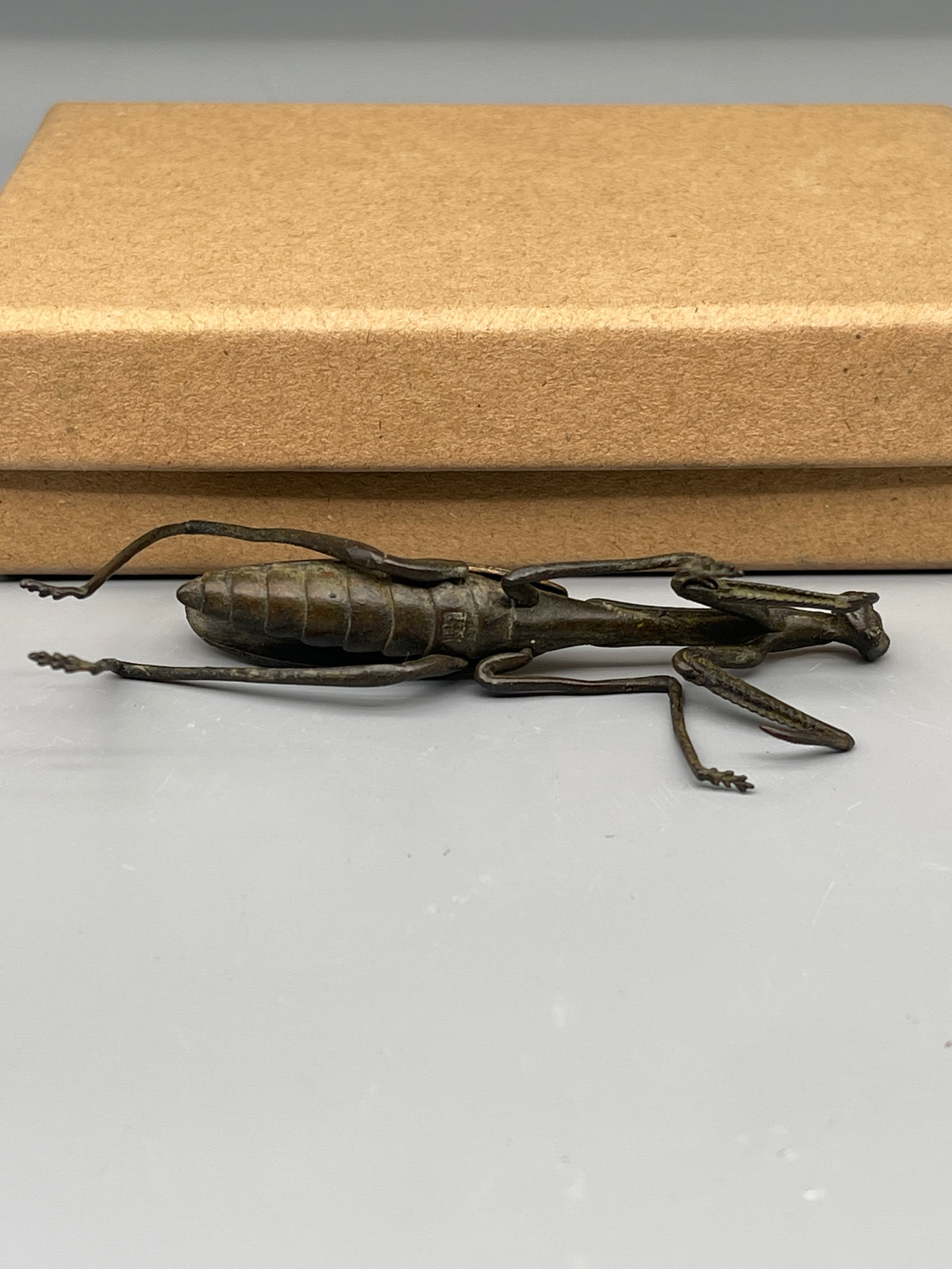 Bronze Chinese Mantis Figurine