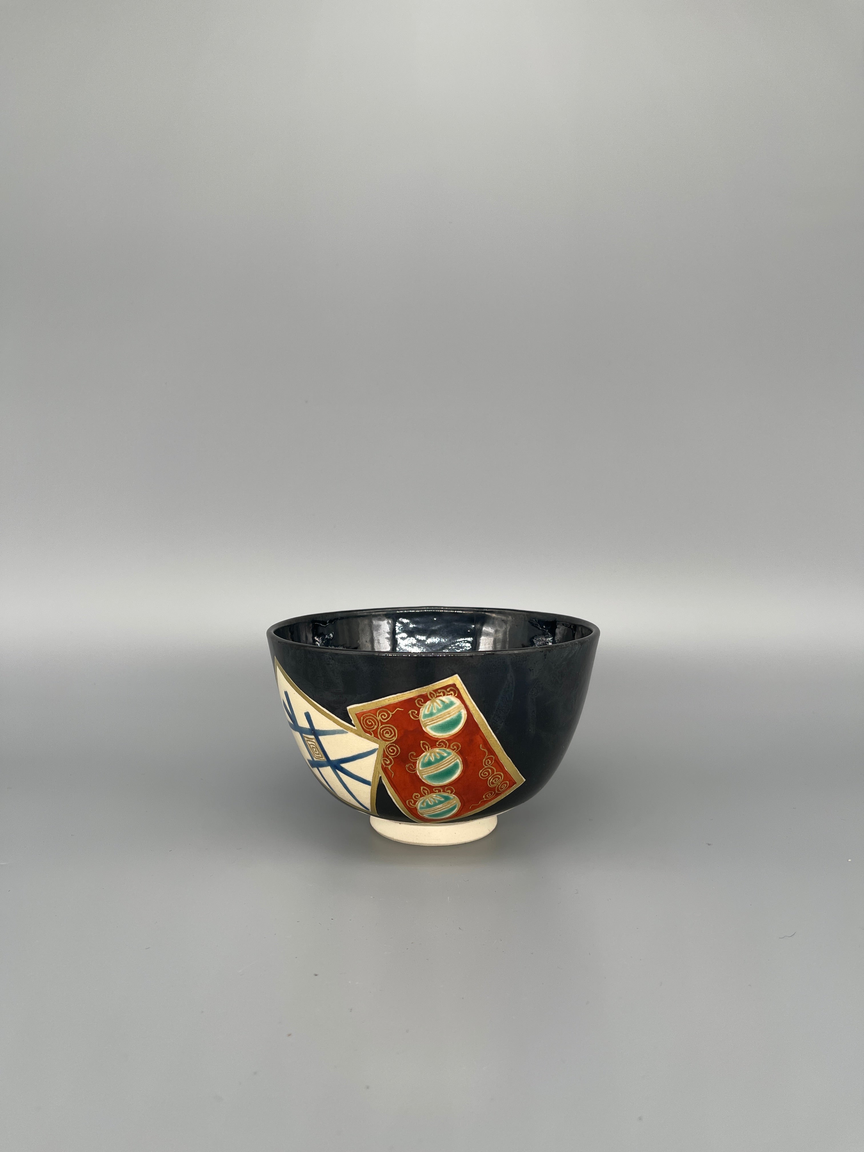Vintage Japanese Matcha Bowl, Chawan - Black